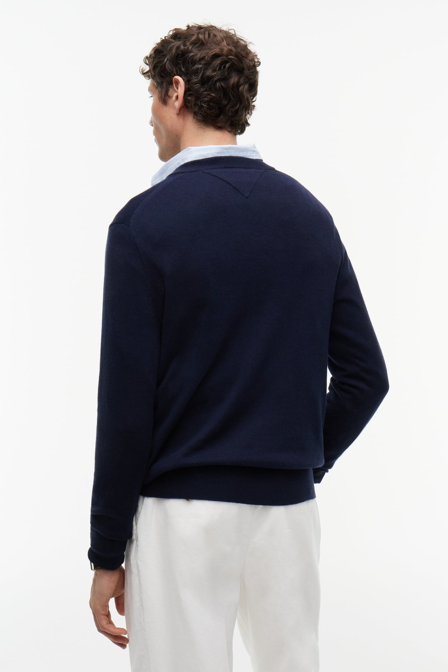 PIMA COTTON CASHMERE SWEATER NAVY BLUE 2