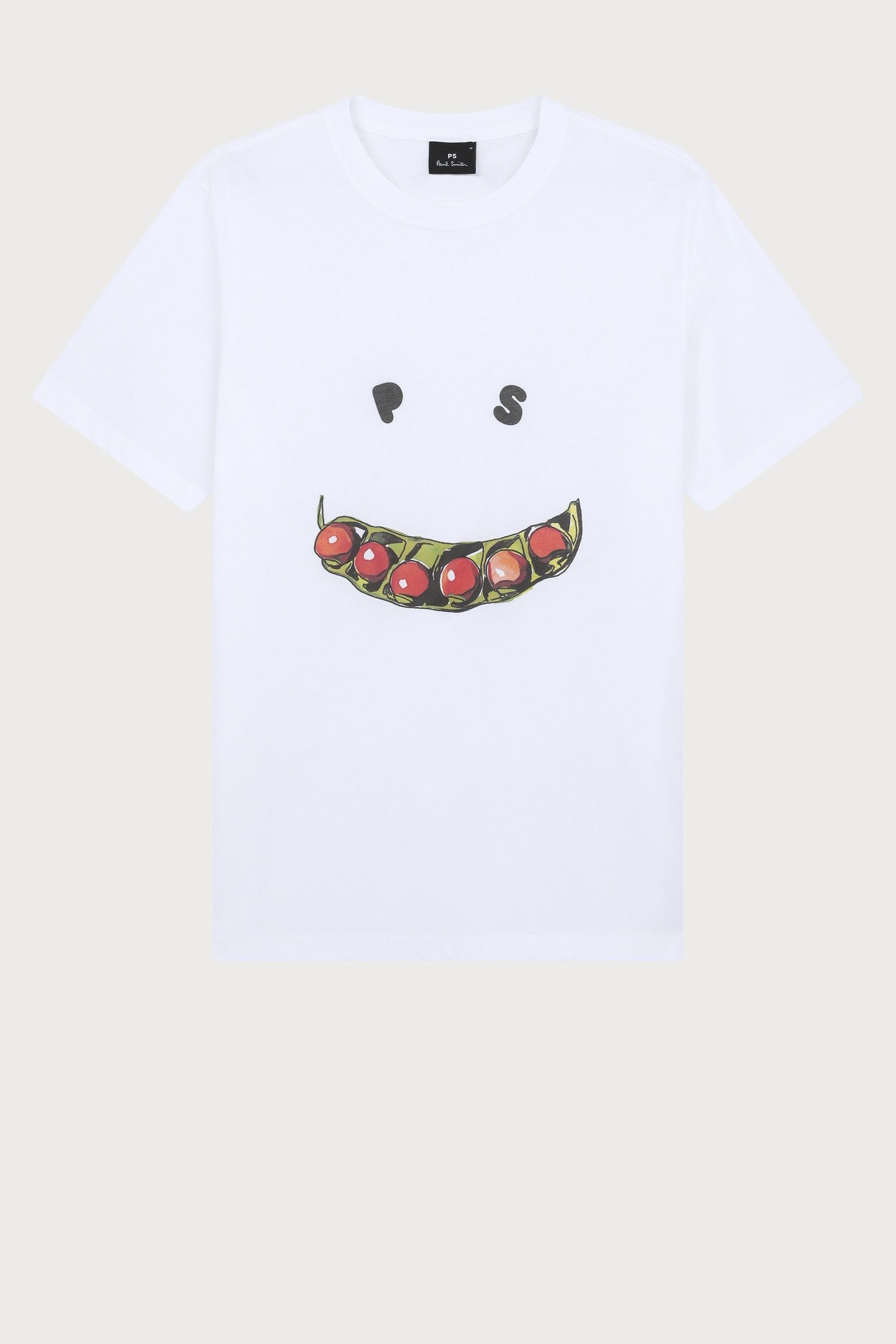 MENS REG FIT T SHIRT HAPPY PEAS WHITE 8