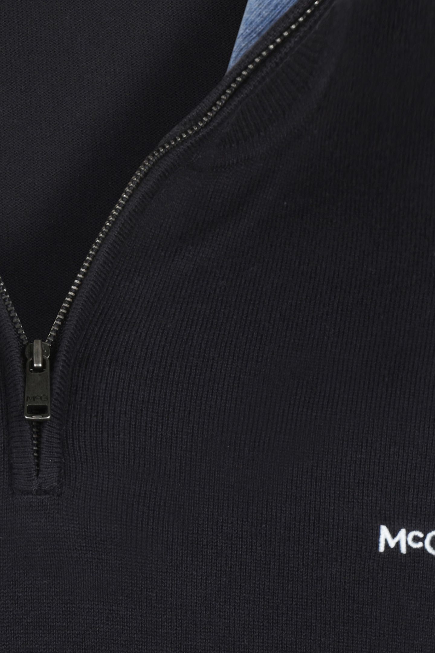 ZIP MOCK SWEATER NAVY 3