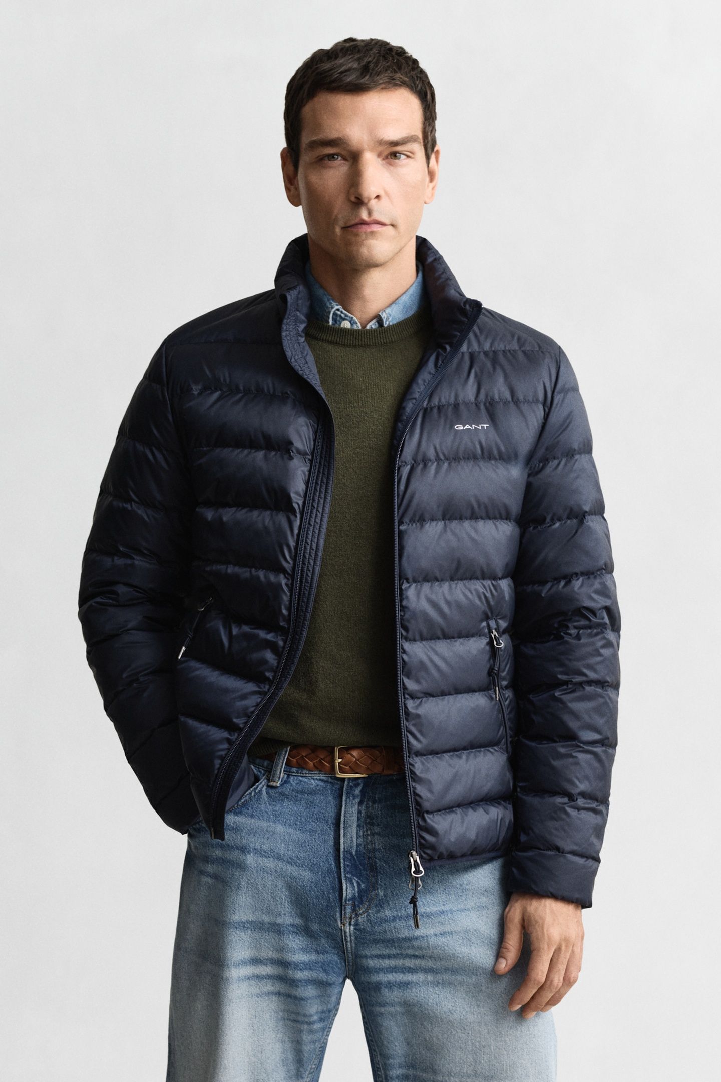 LIGHT DOWN JACKET EVENING BLUE 1