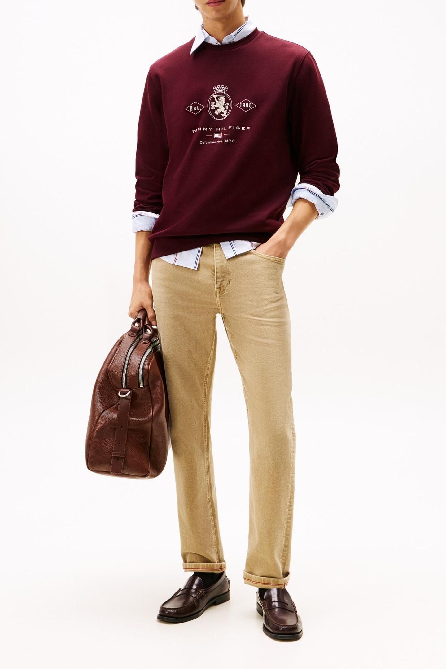 DIAMOND CREST GRAPHIC DEEP BURGUNDY 1
