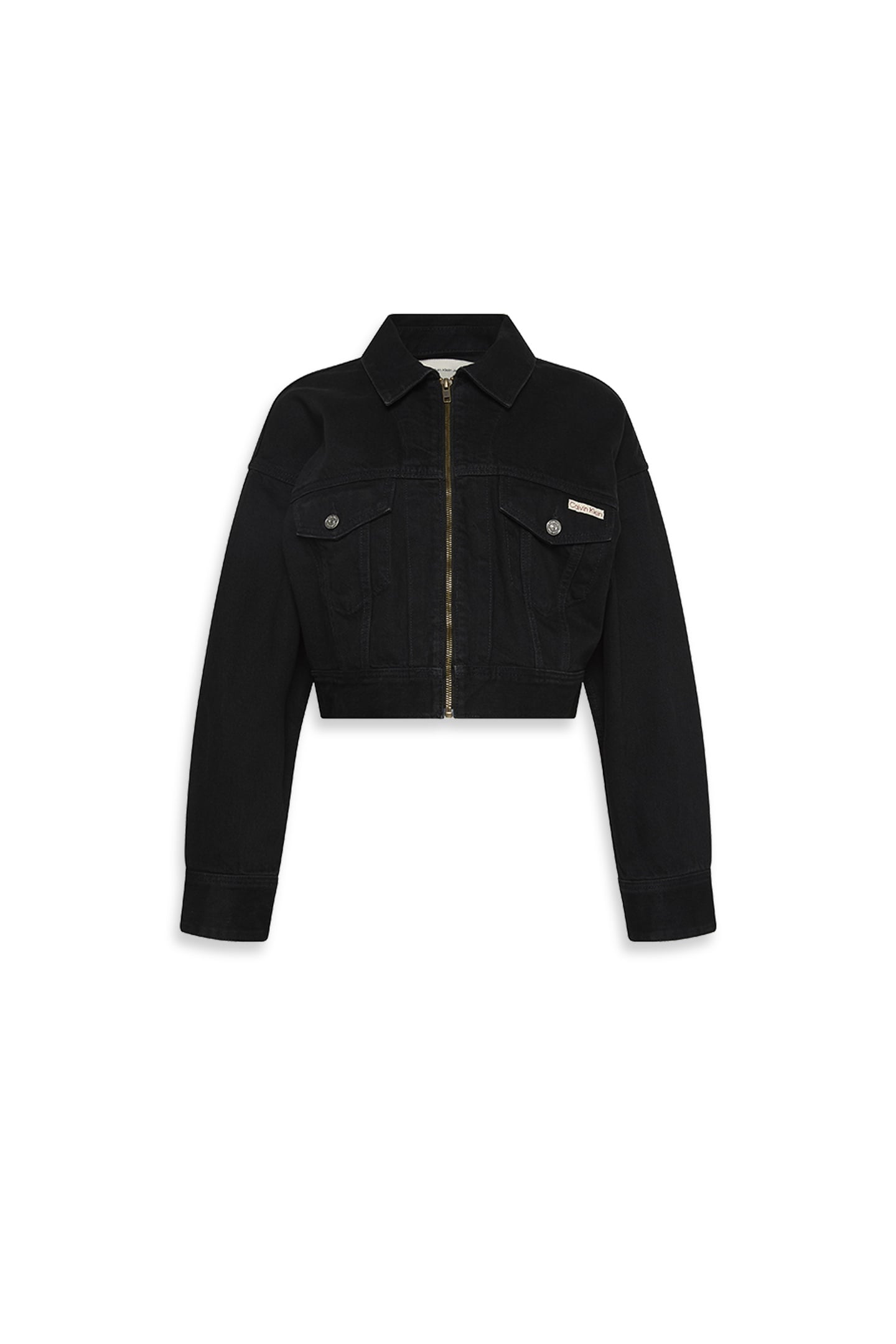DENIM CROPPED JACKET SOFT BLACK 4