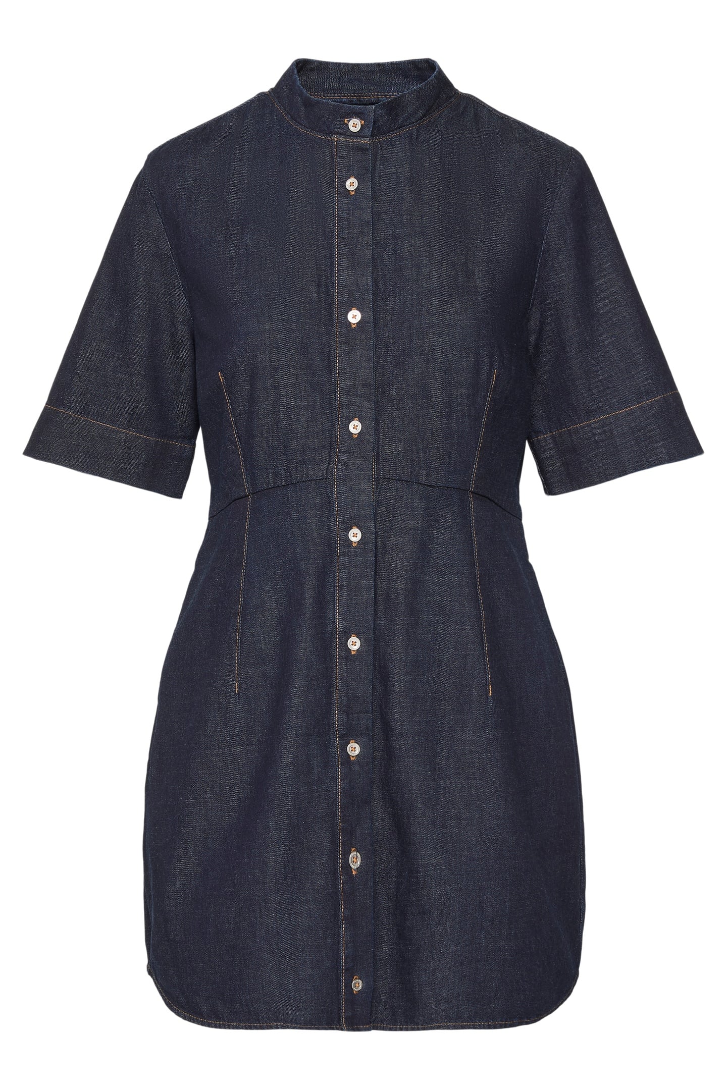 SHORT SLEEVE SHIRT DRESS RINSE 4