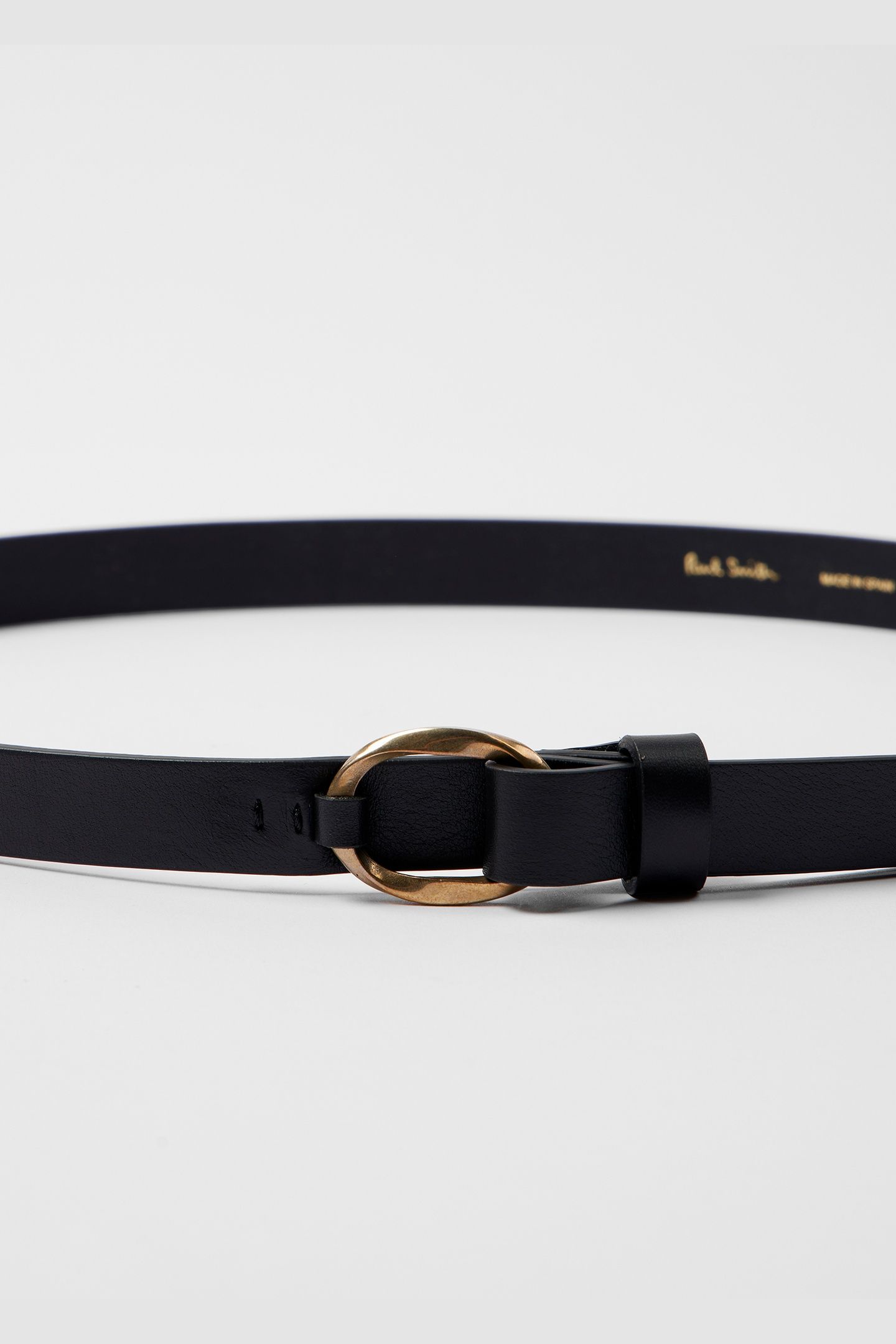 WOMEN BELT TWIST RING BLACK 6