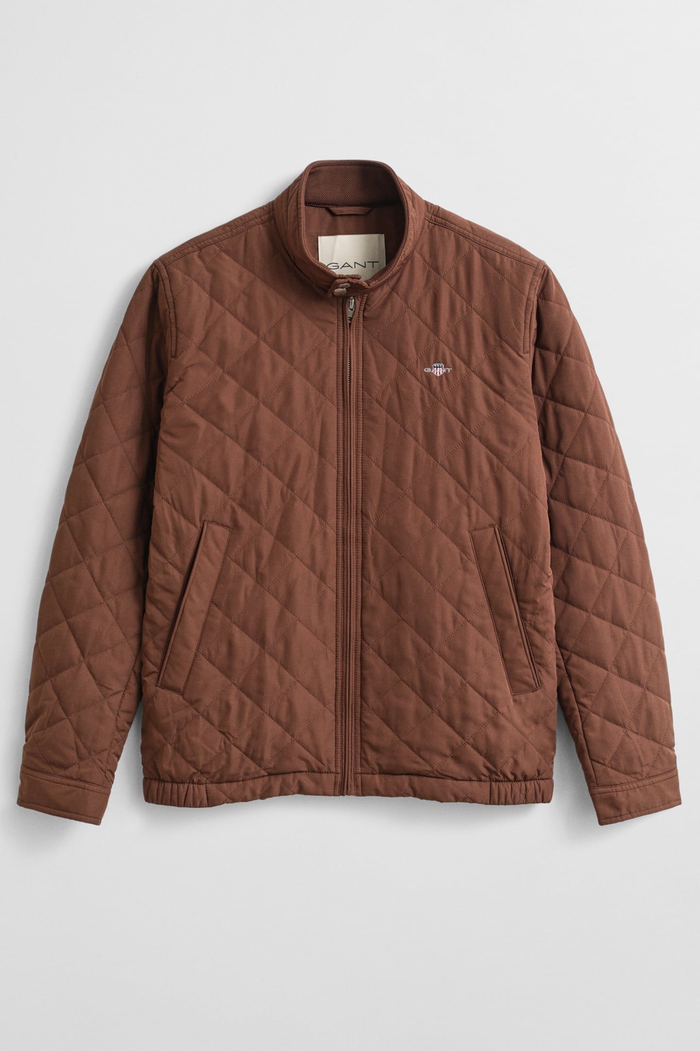 QUILTED WINDCHEATER MAHOGANY BROWN 4