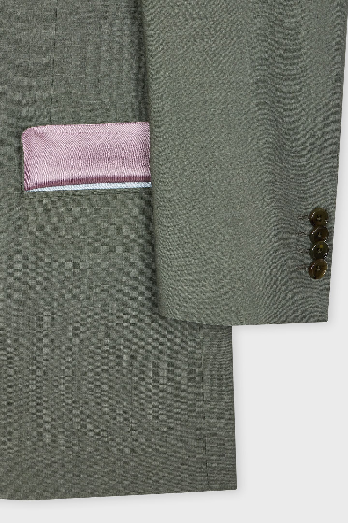MENS TAILORED FIT 2 BUTTON SUIT PETROL GREEN 5