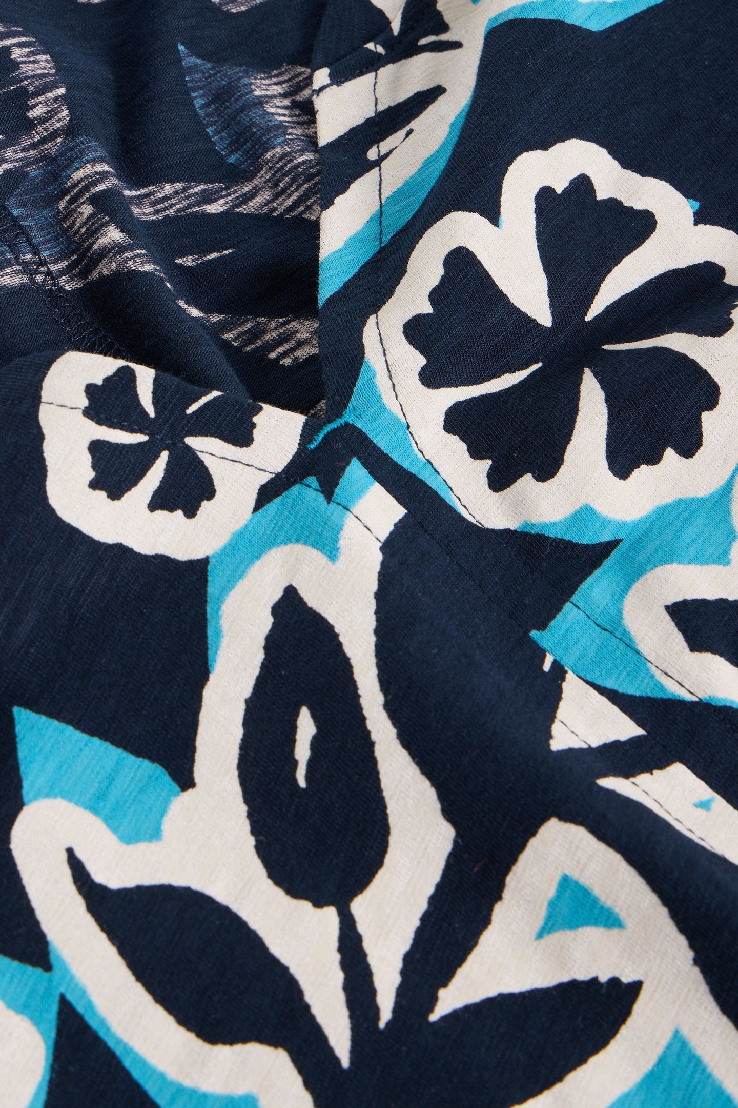 NELLY 3/4 SLV TEE NAVY PRINT 5