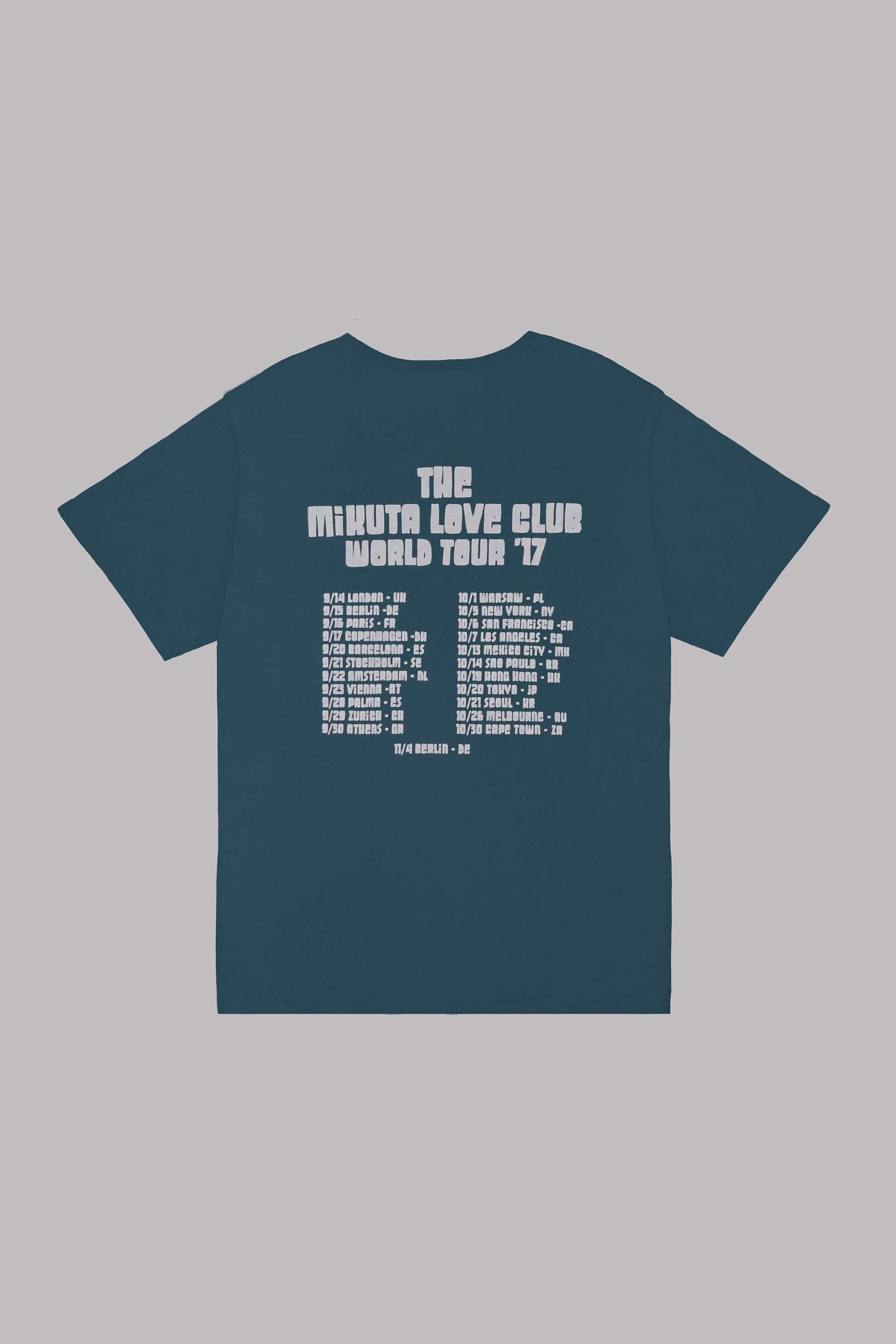 THE TEAL TOUR RELAXED T-SHIRT 2