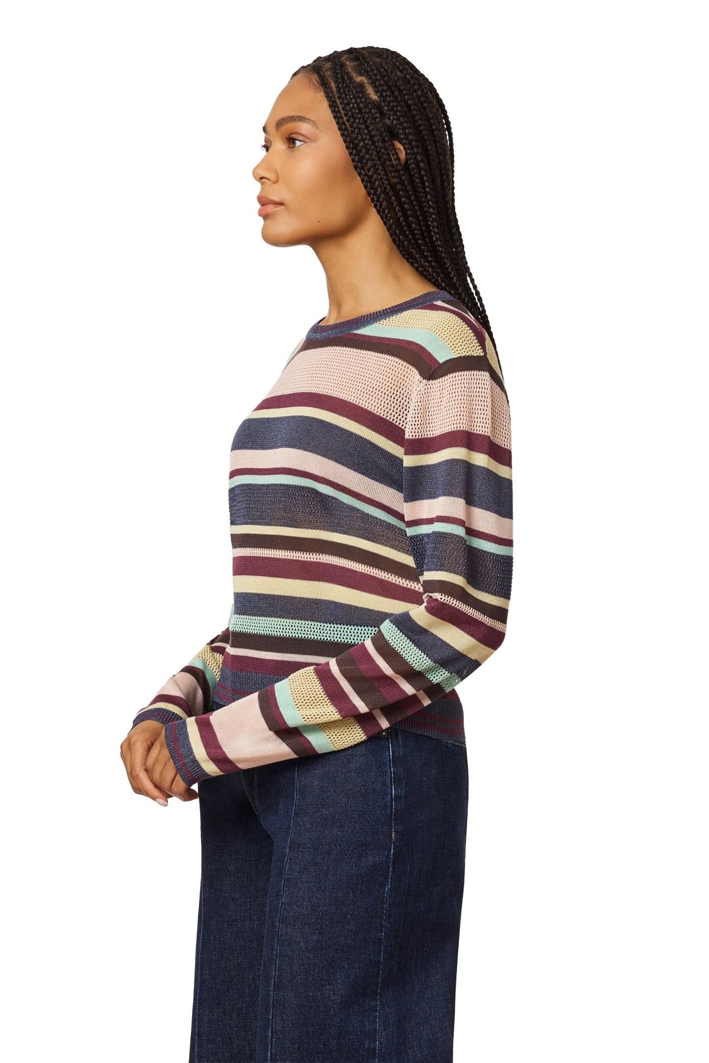 JACQUARD PULLOVER CHARCOAL GREY HEATHER MIX 7