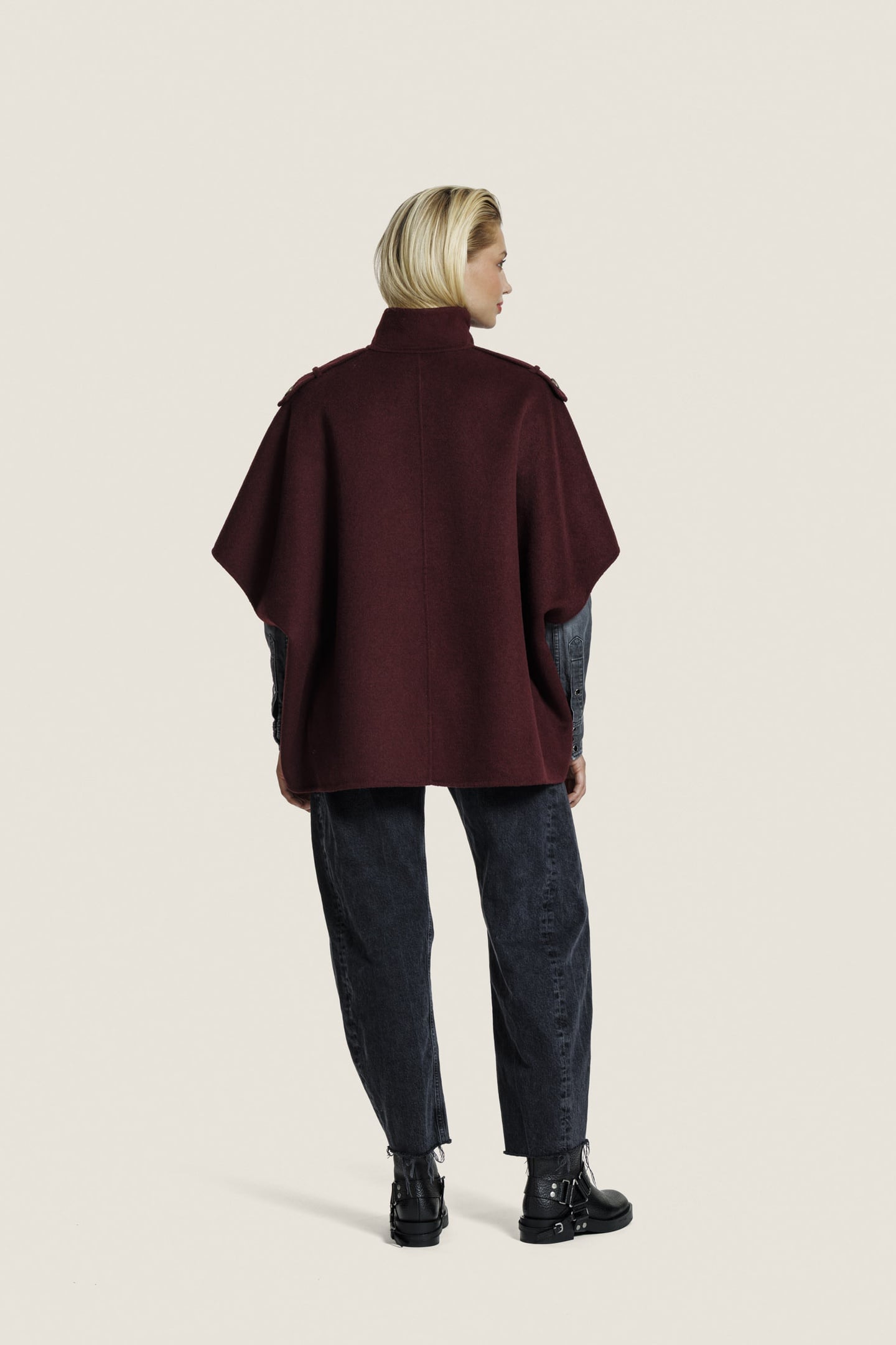 FRENKIE WOOL JACKET BURGUNDY 4