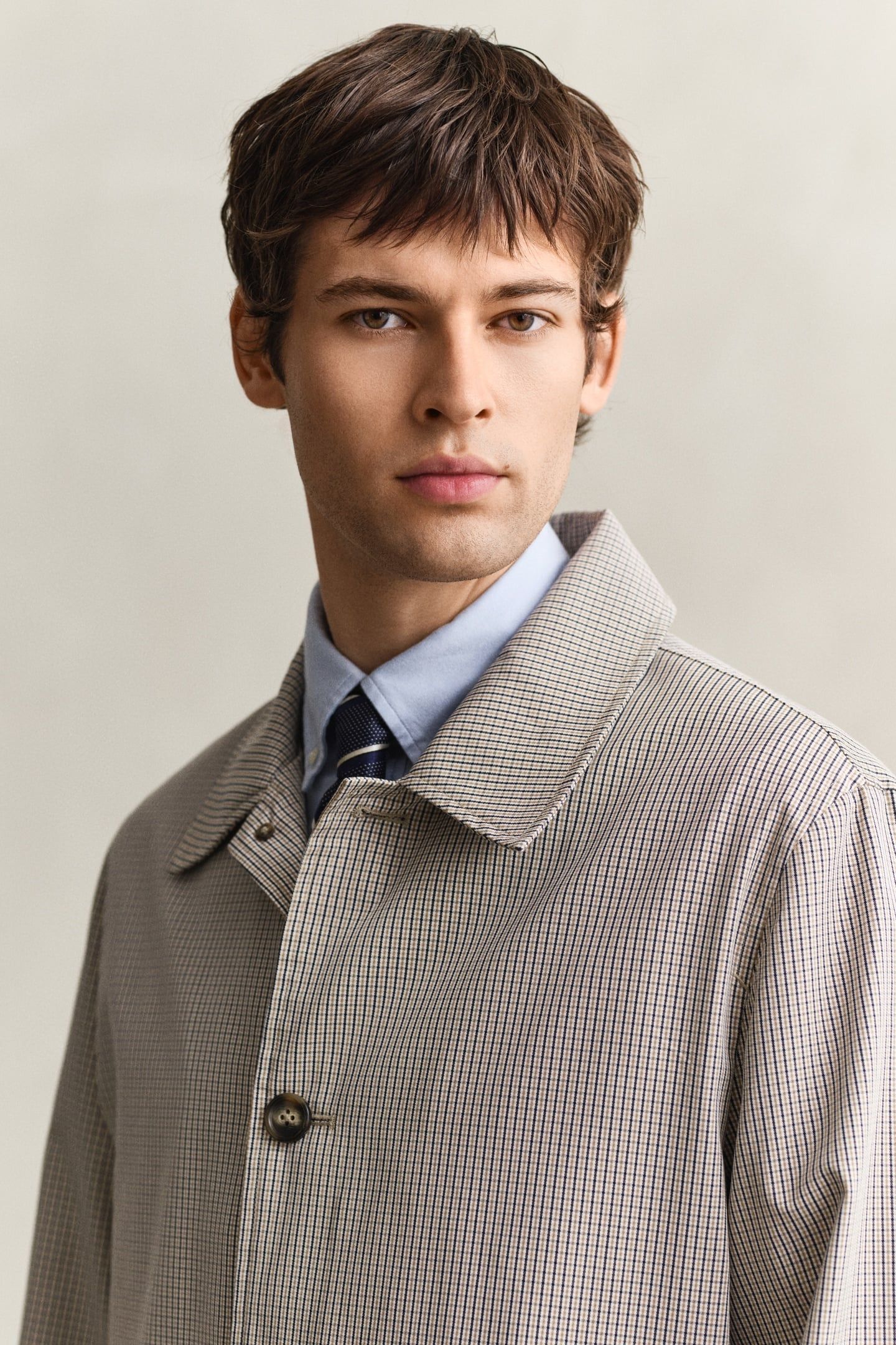 COTTON BLEND CAR COAT OAT BEIGE 5