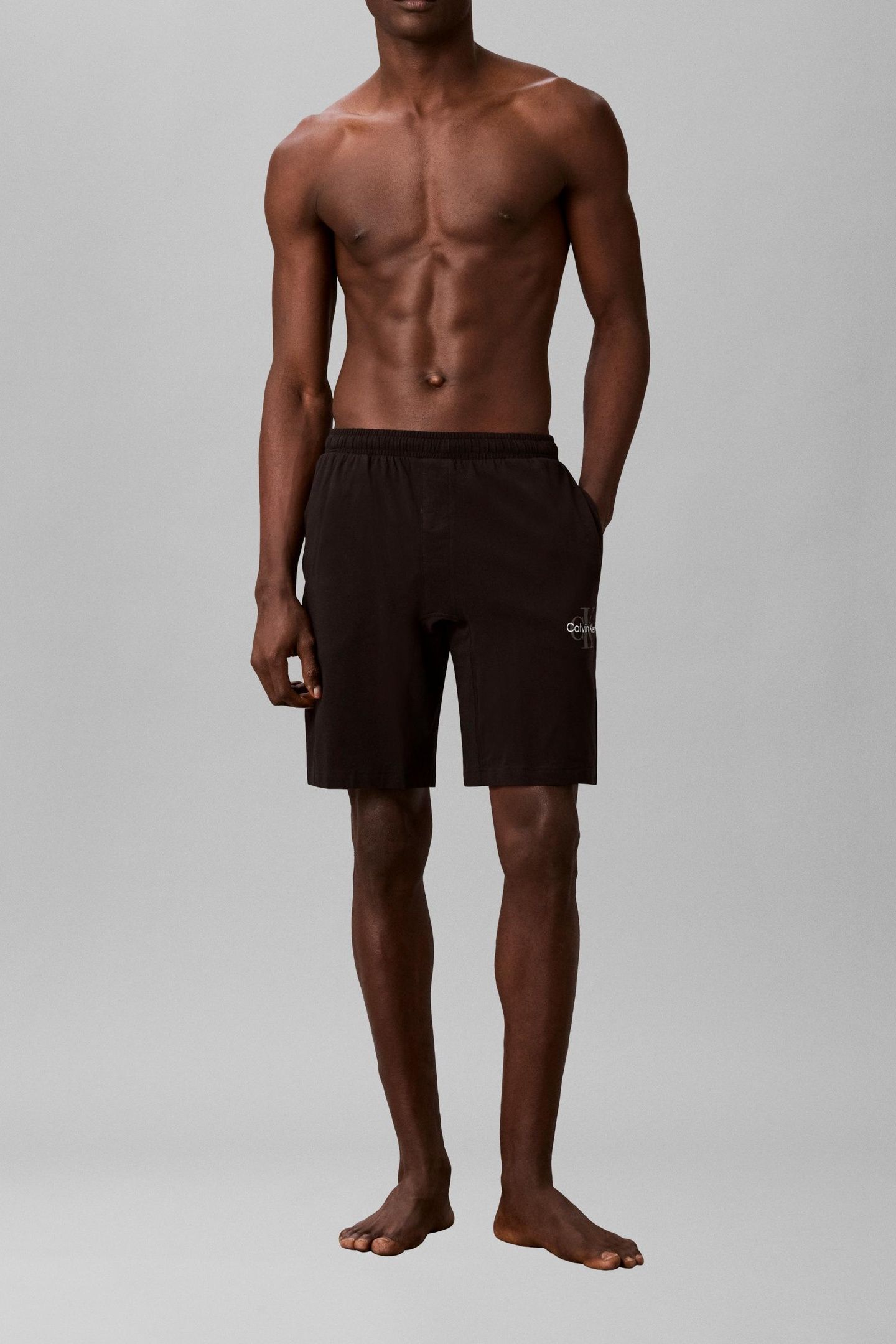 MONOGRAM SLEEP SHORT BLACK 7