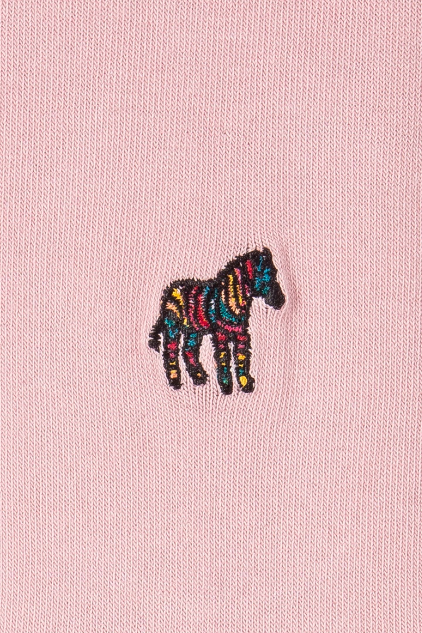 WOMEN SOCK ZEBRA EMB PINK 4