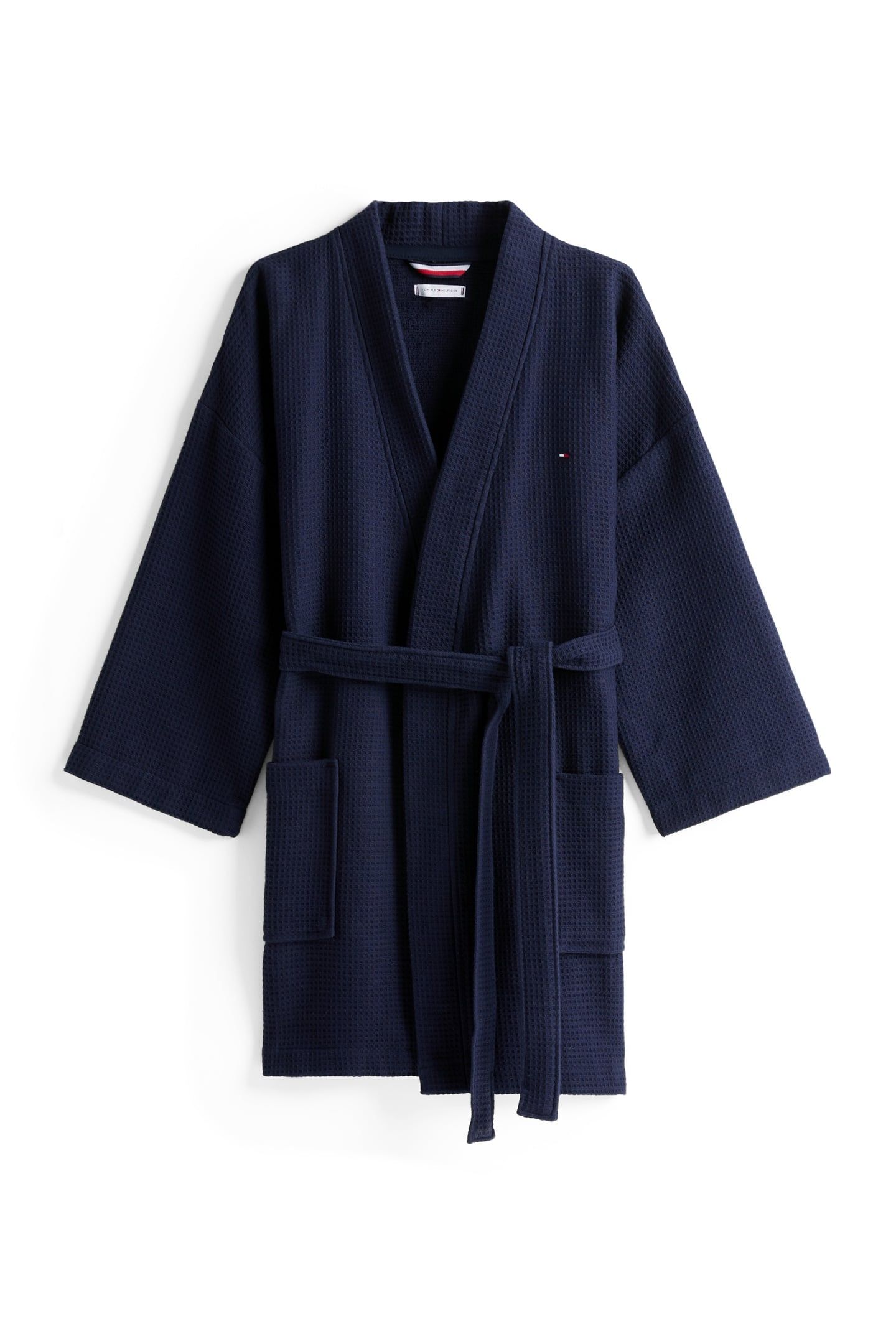 WAFFLE BATHROBE DARK NIGHT NAVY 5
