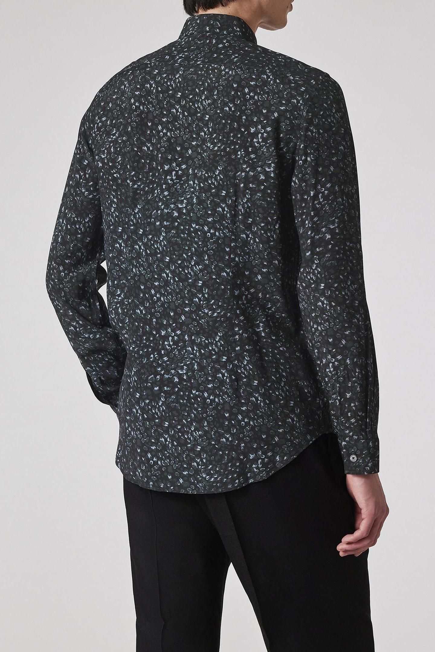 MENS S/C SLIM FIT SHIRT VERY DARK NAVY 3