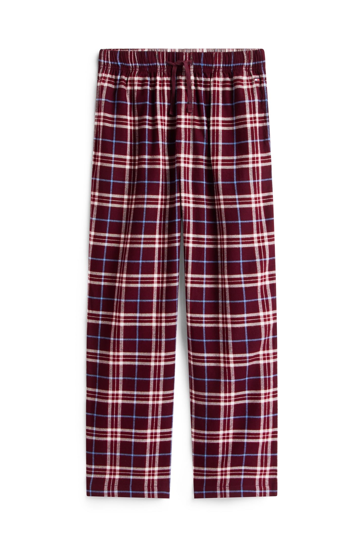 RELAXED FLANNEL PJ SET TARTAN REIKER BURGUNDY 4