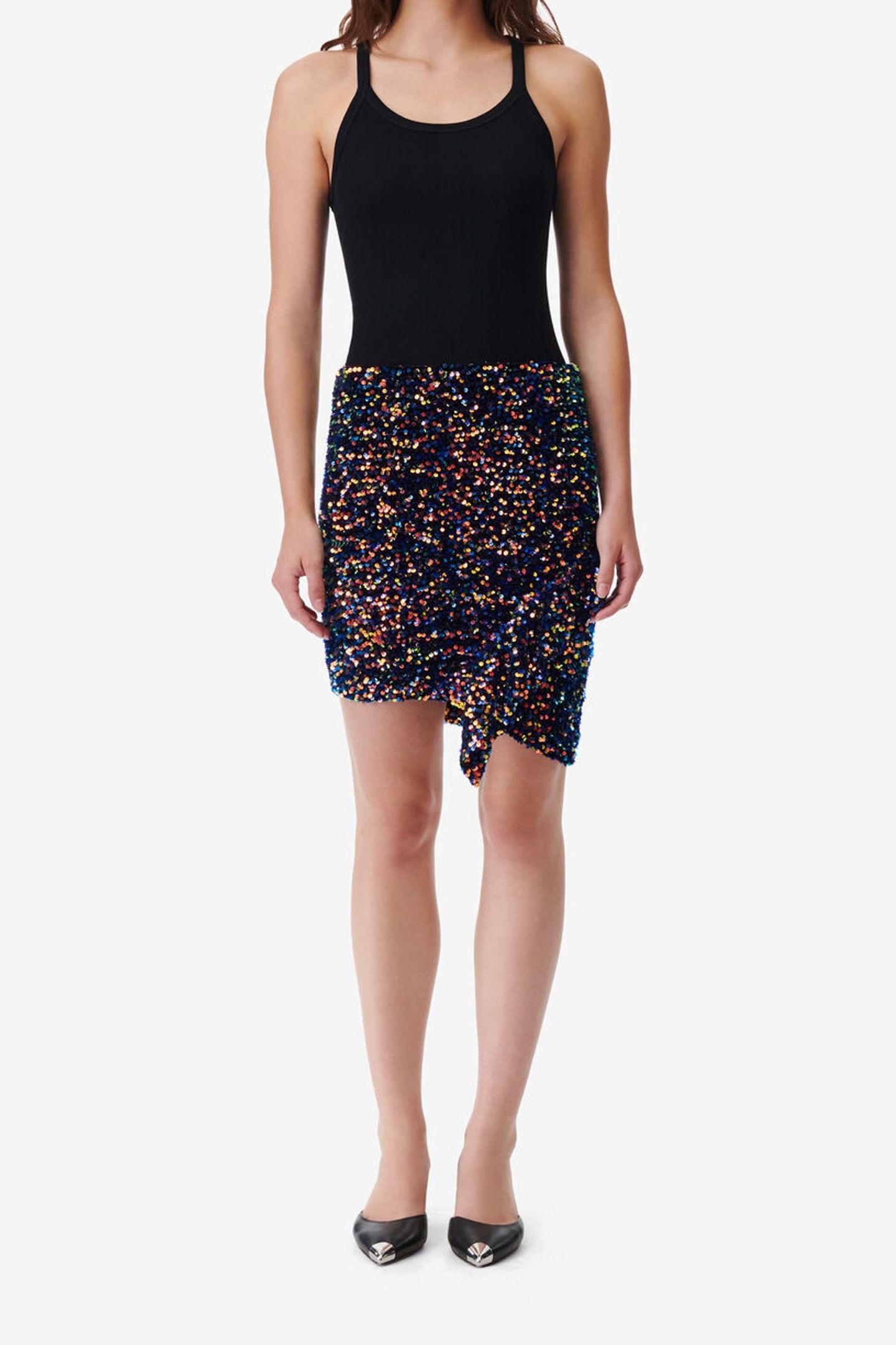 DASIA SKIRT SHINY BLUE MULTICO 1