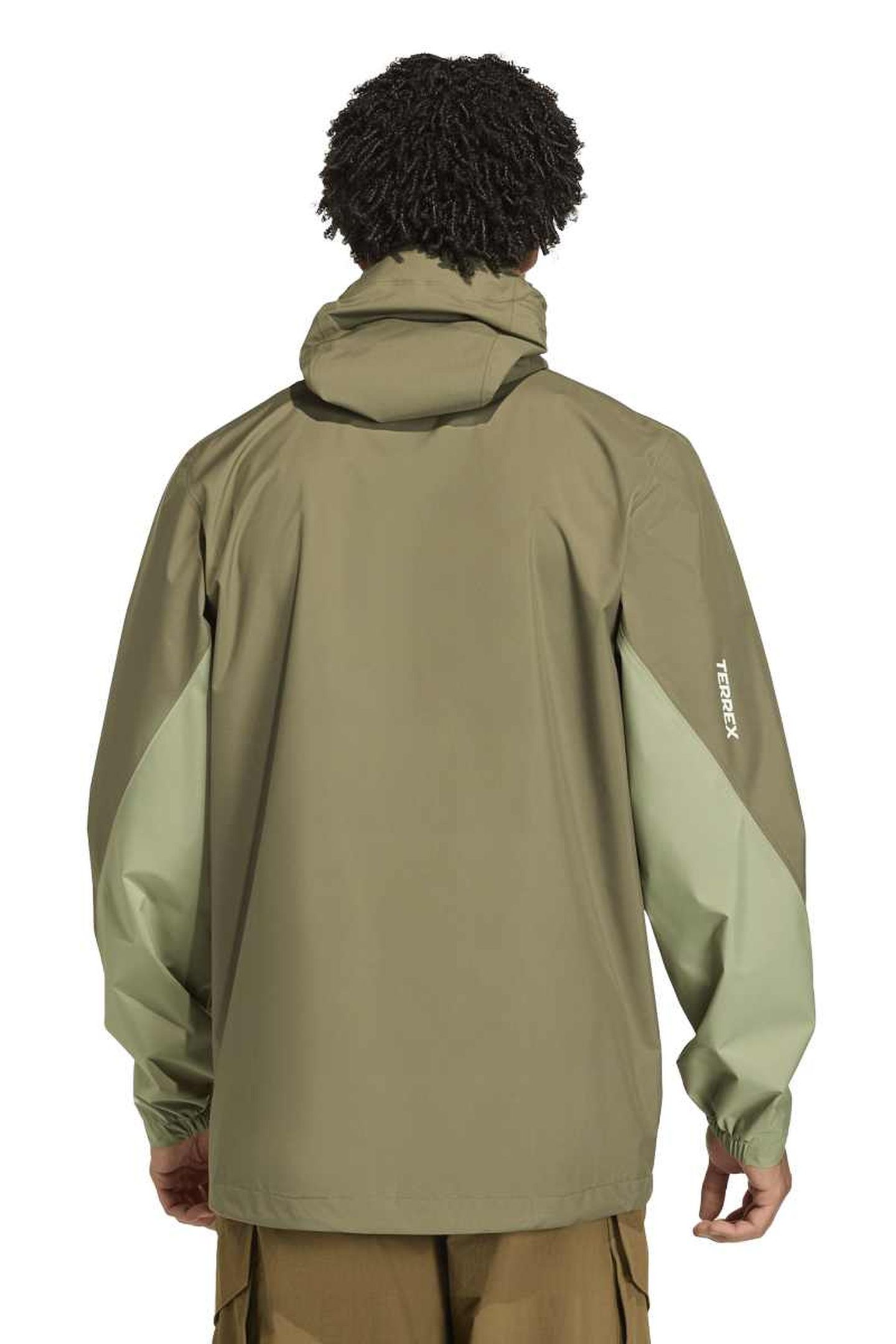 UNISEX TERREX MULTI 2.5 LAYER CLIMAPROOF RAIN JACKET OLIVE S 2