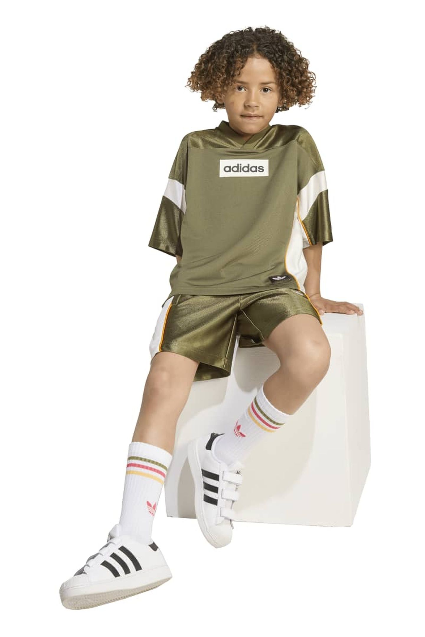 KIDS SHORT TEE SET FOCUS OLIVE 2
