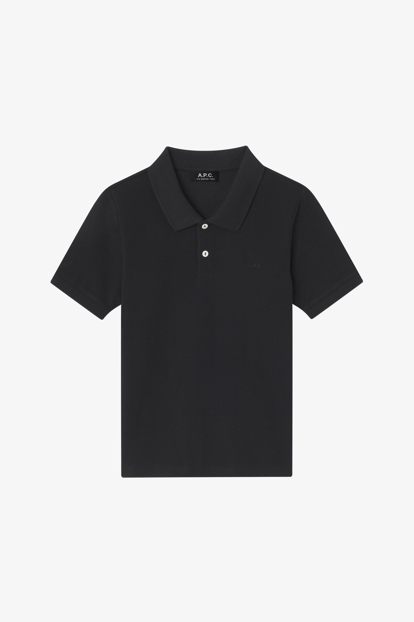 POLO FITTED SHORT SLEEVE BLACK 4
