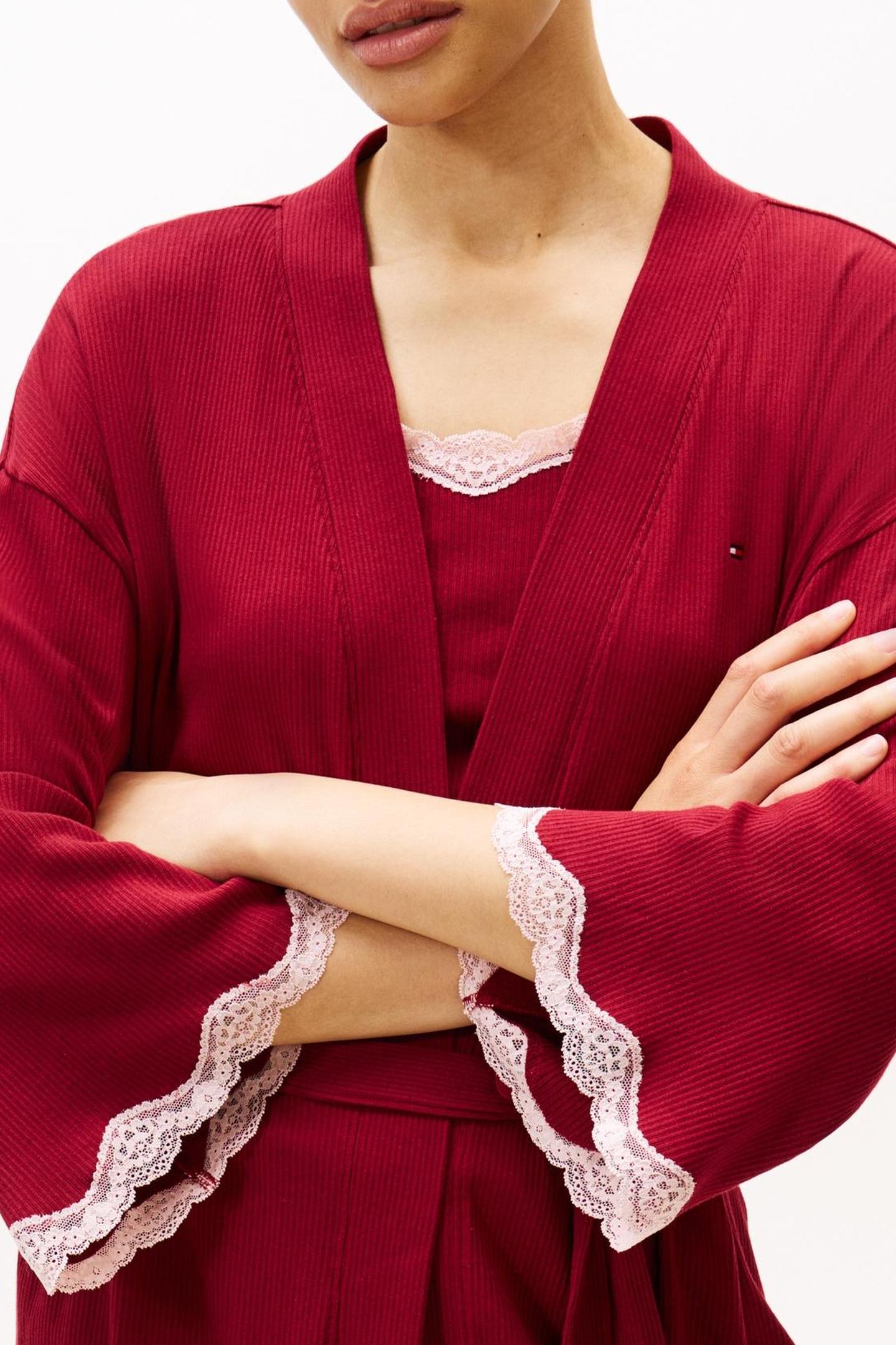 LACE KIMONO ROUGE 4
