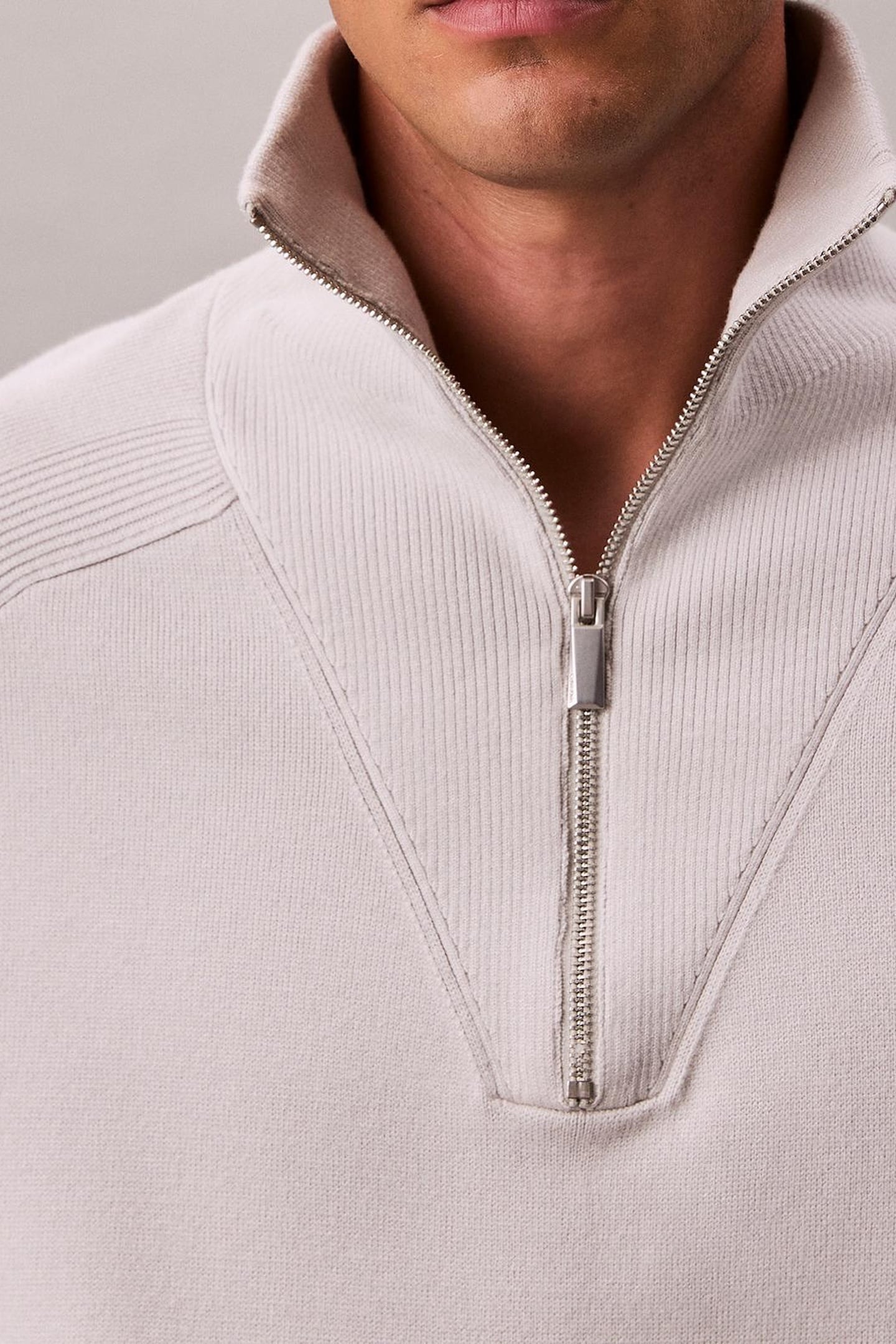 LS SNOWY TECH KNIT SWEATER CHALK 6