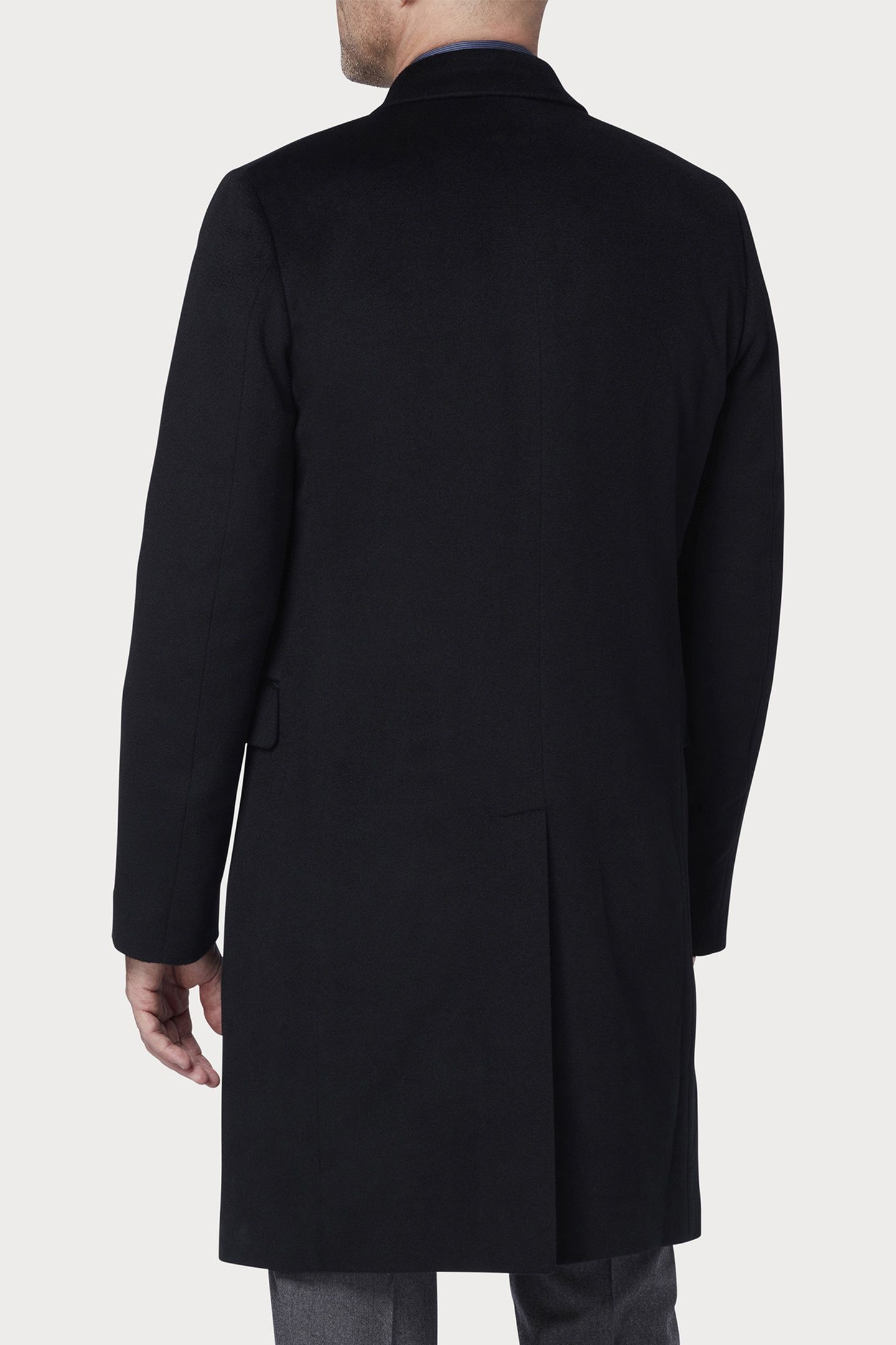 GENTS DB OVERCOAT BLACK 2