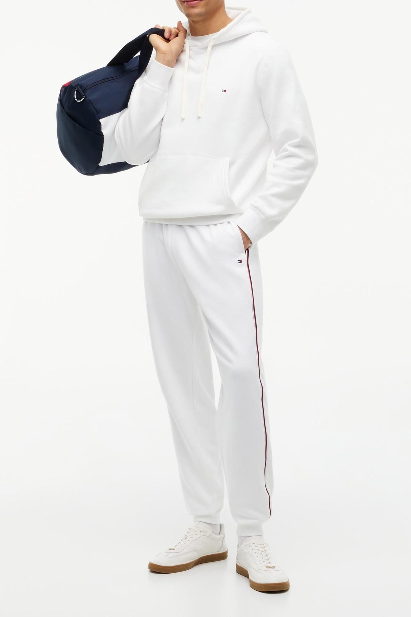 ESSENTIAL FLEECE HOODIE WHITE 3
