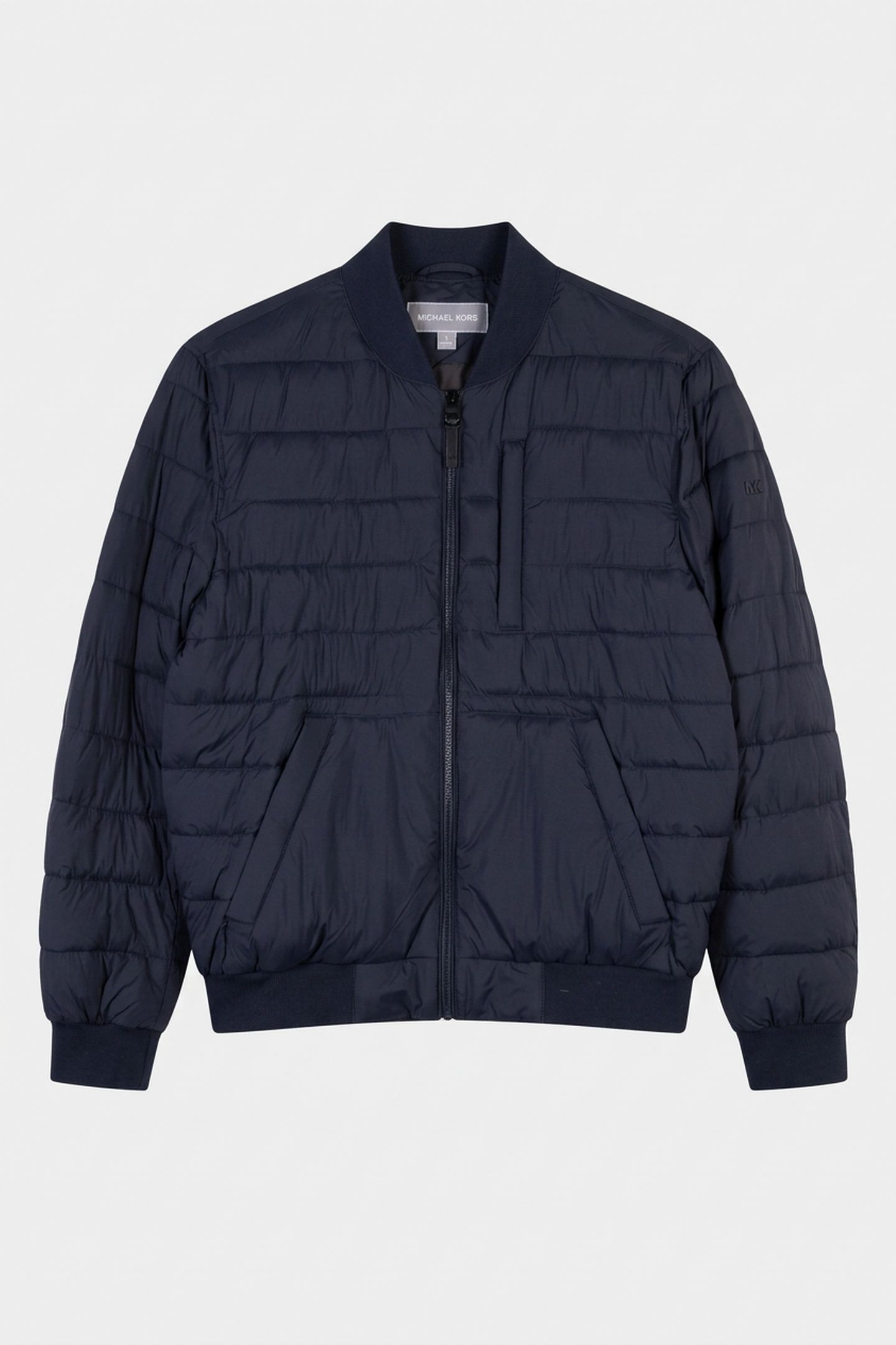 CRINKLE NYLON BOMBER MIDNIGHT BLUE 3