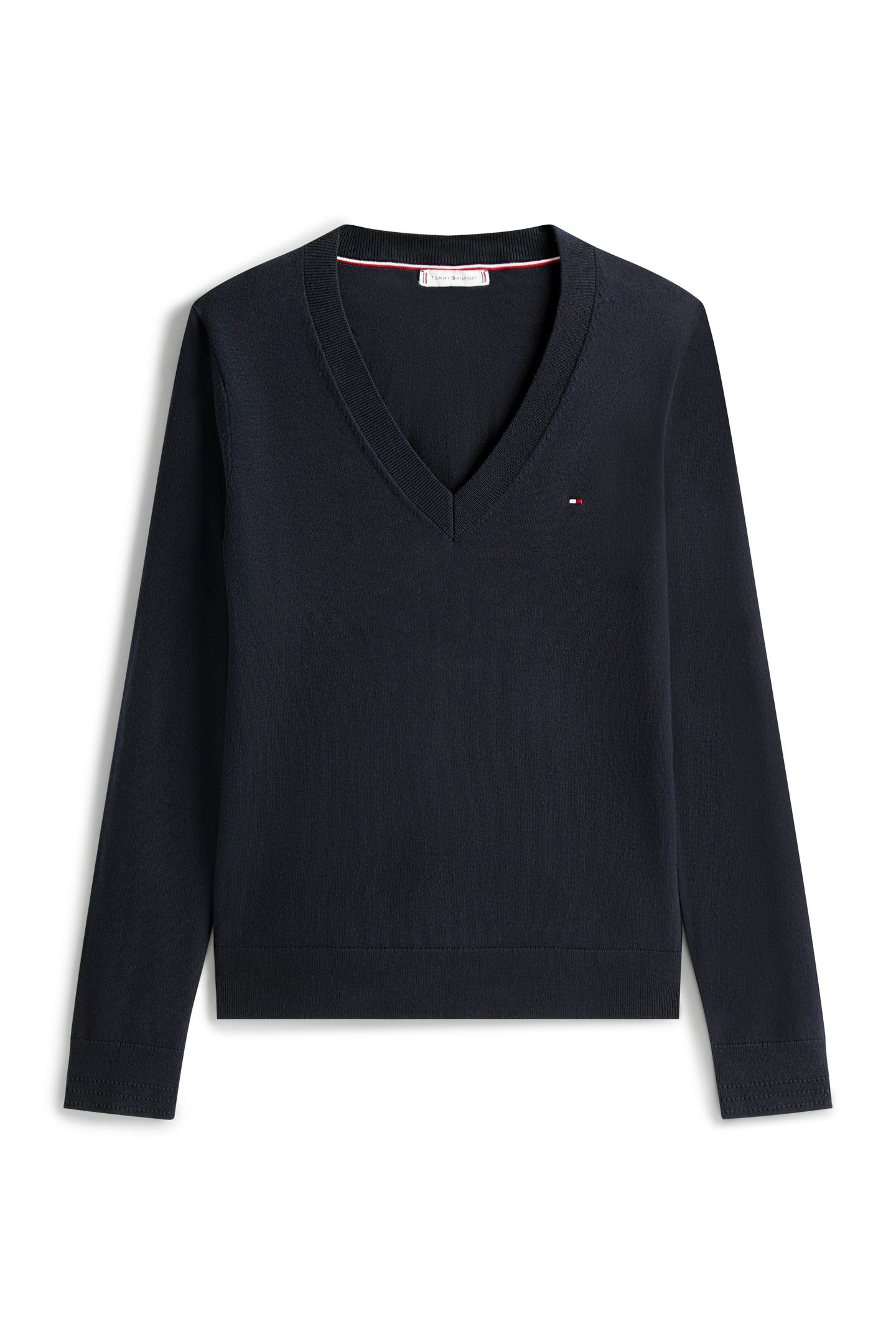 CO JERSEY STITCH V-NECK NAVY BLUE 7