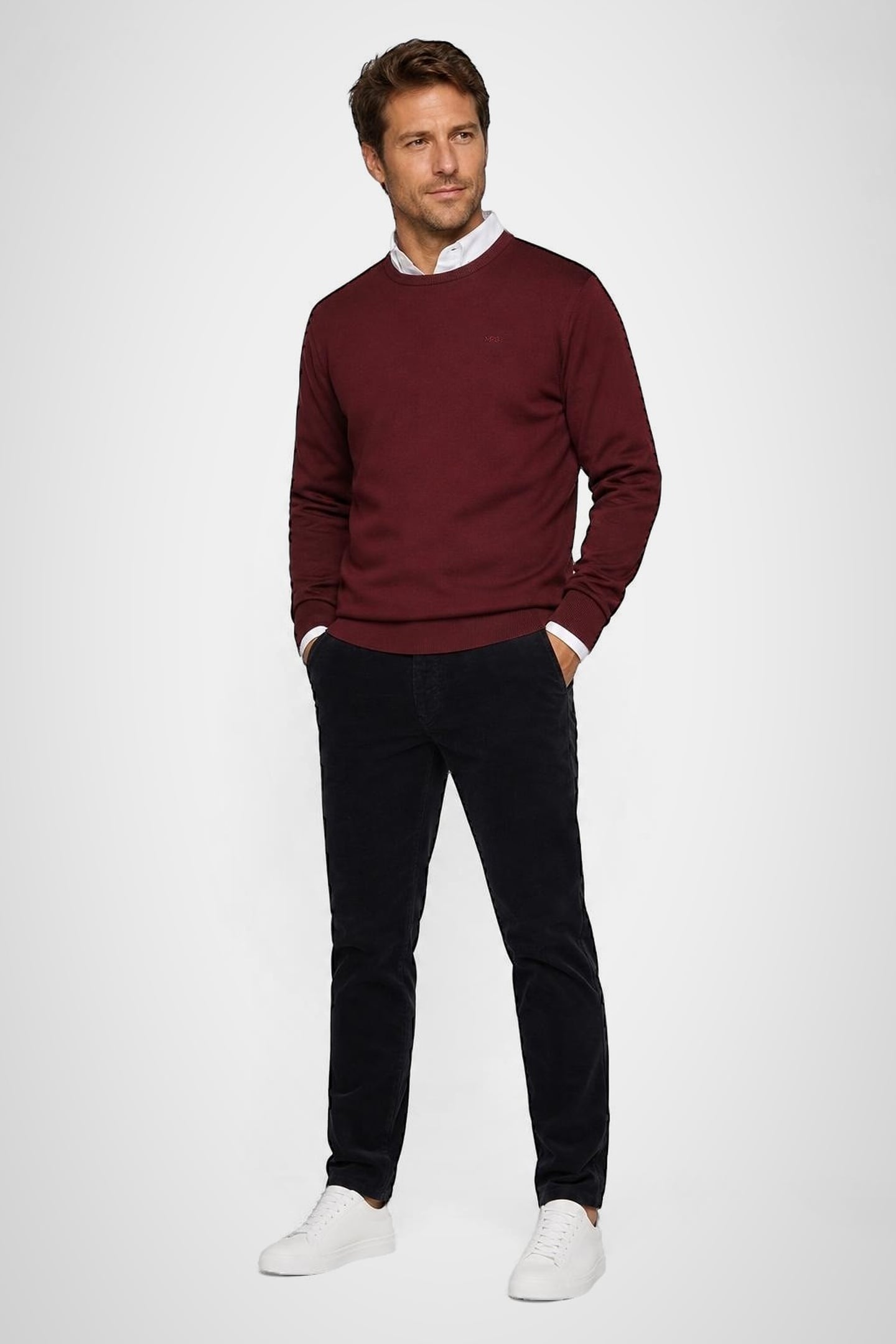 MCG LOGO CREW BURGUNDY 2
