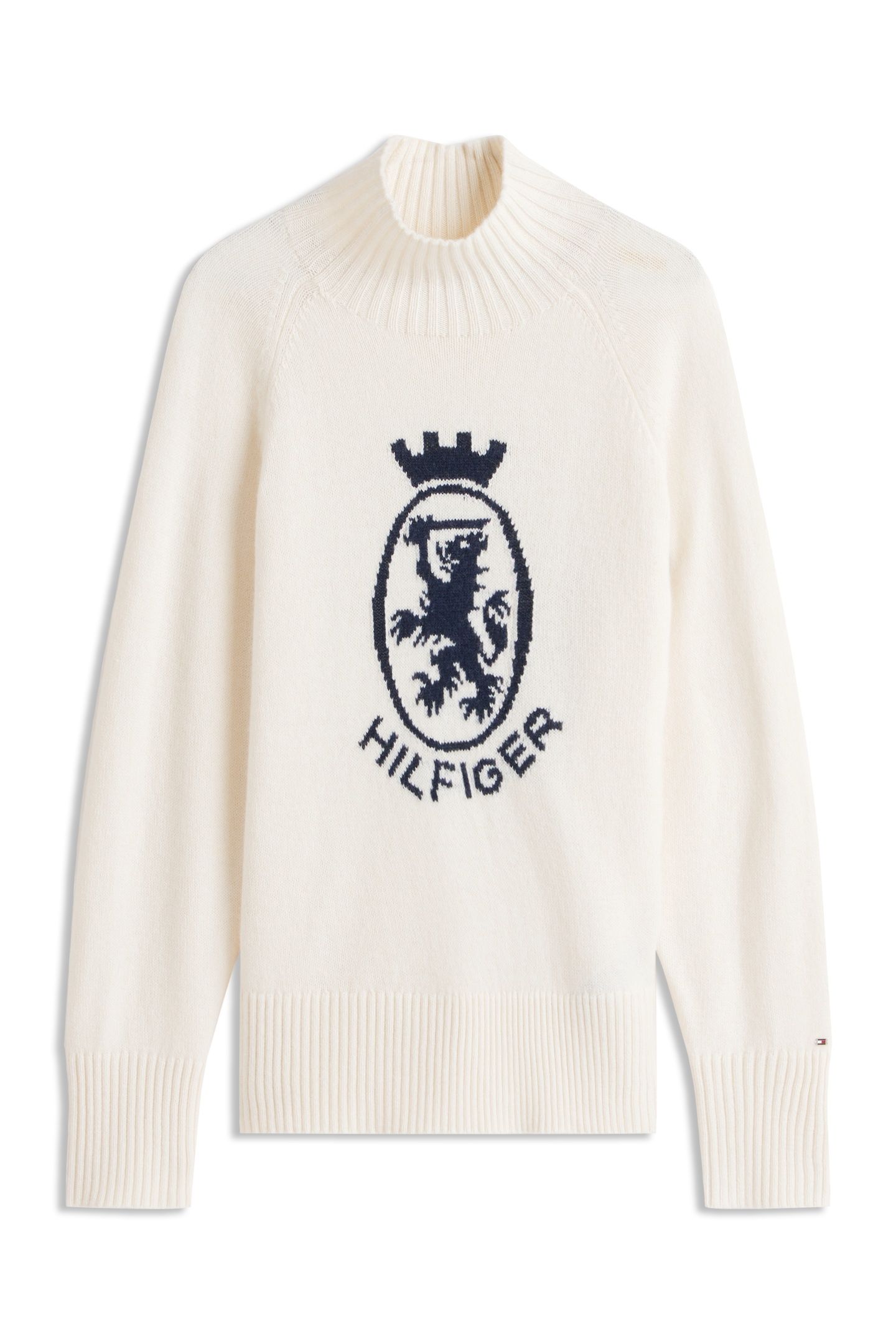 WOOL BLEND GRAPHIC SWEATER IVORY PETAL 4