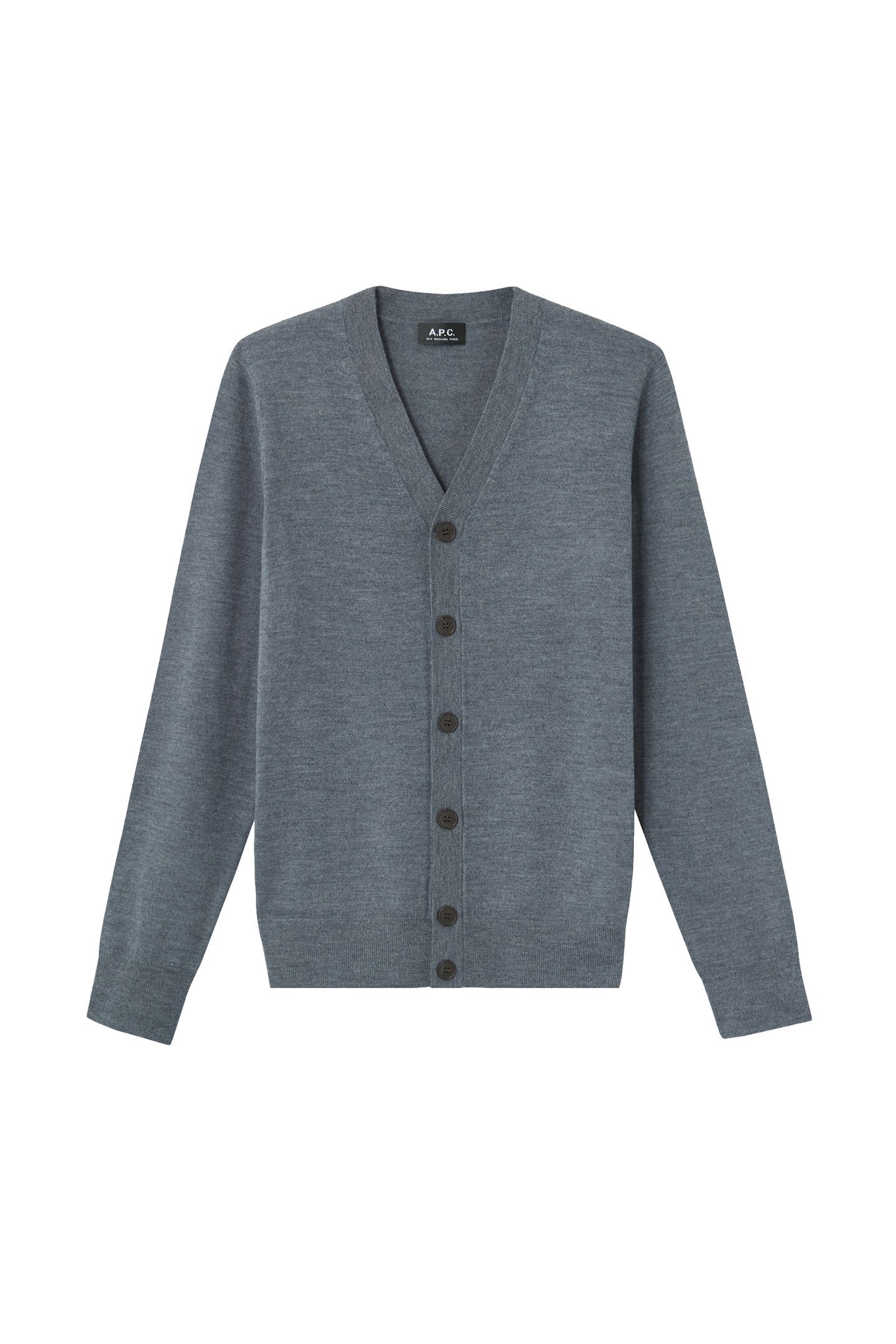 UNISEX CARDIGAN SAMUEL HEATHERED CHARCOAL 2