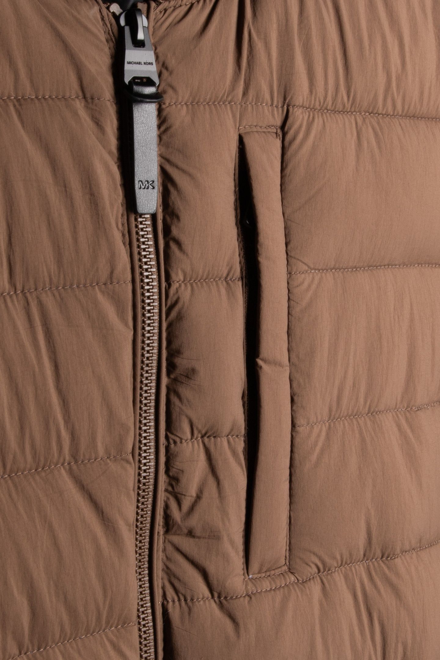 CRINKLE NYLON BOMBER MOCHA 4