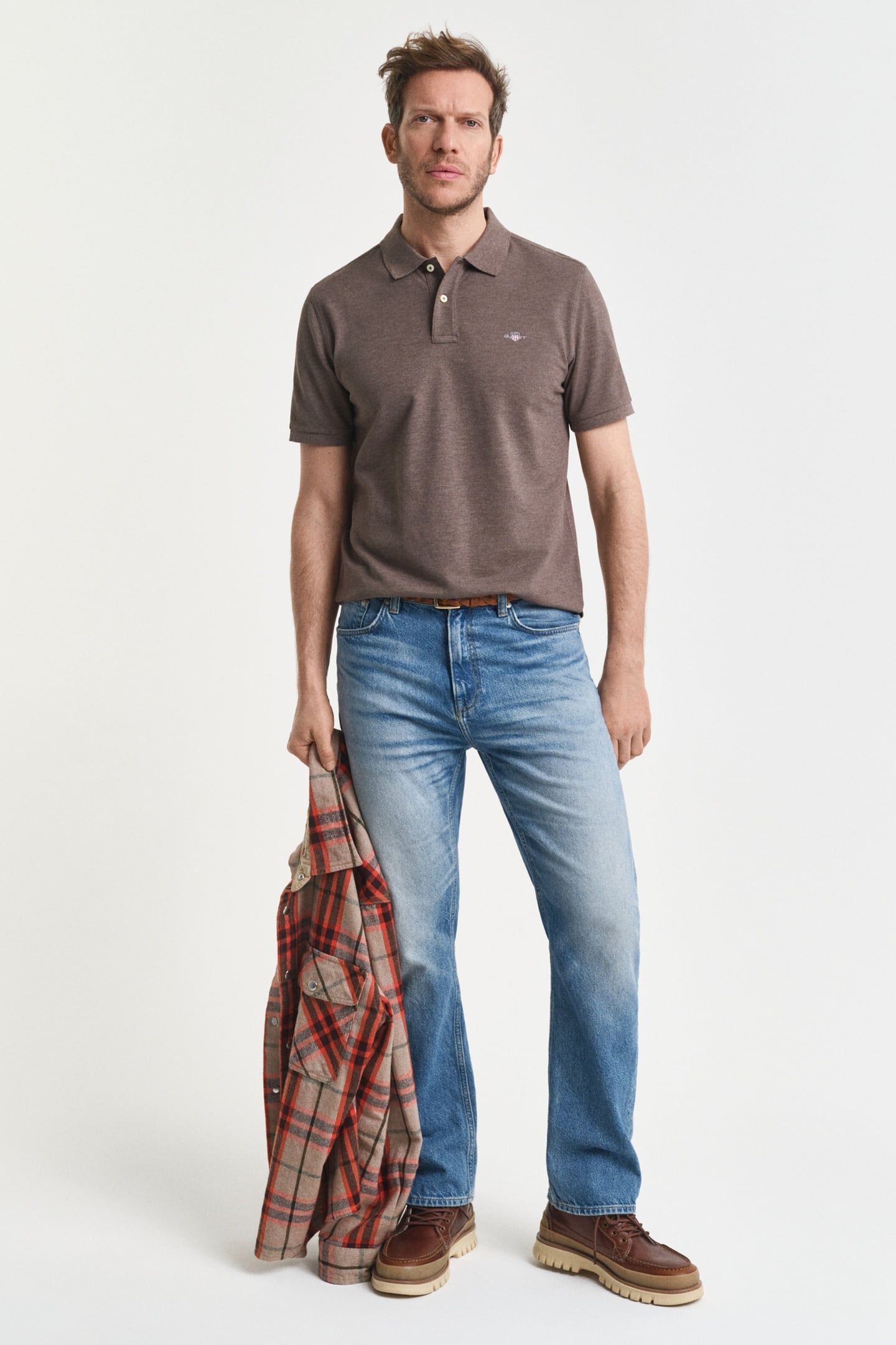 CLASSIC REGULAR POLO SHIRT SEAWOOD MELANGE 3