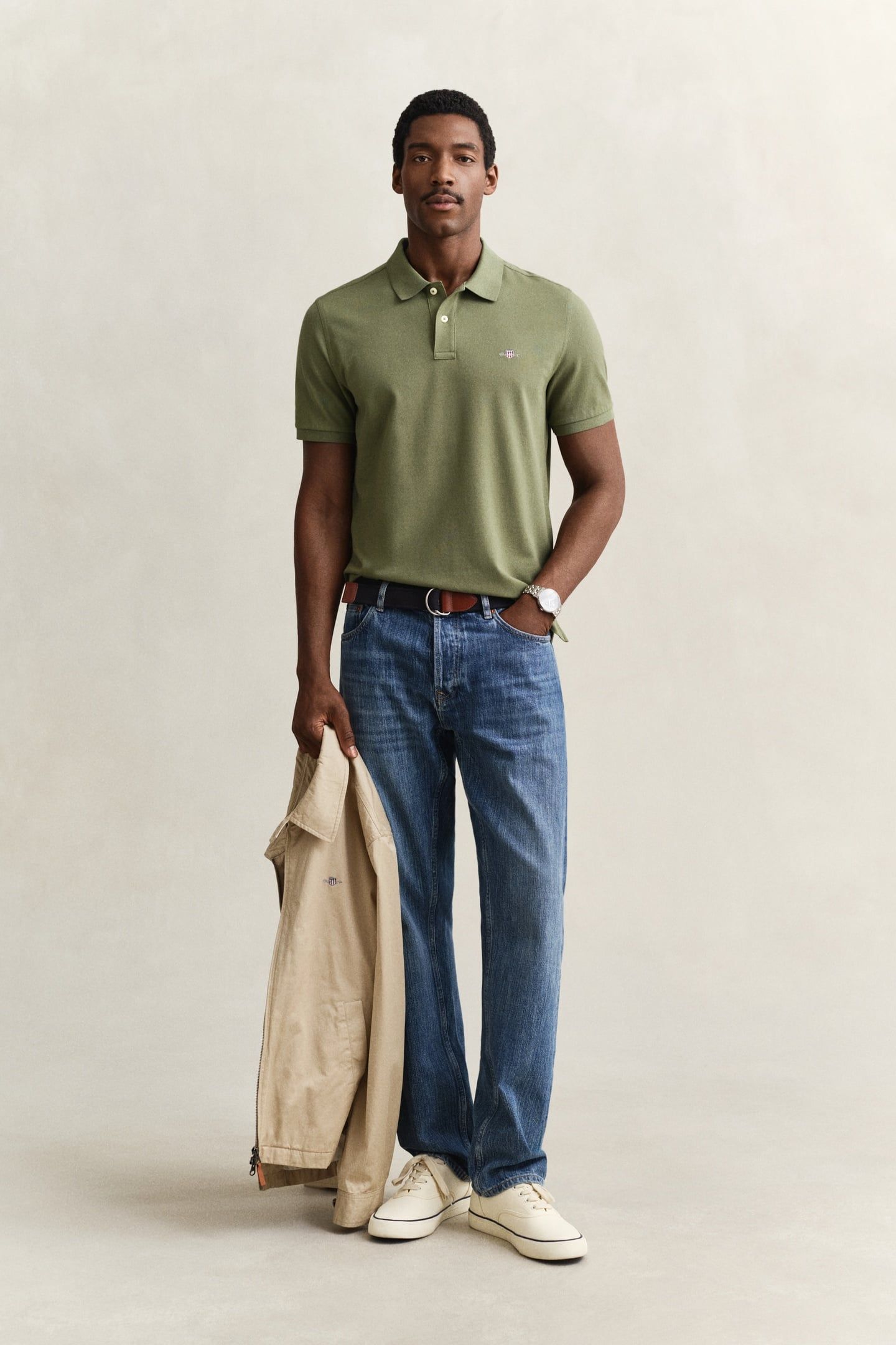CLASSIC REGULAR POLO SHIRT DRY HERB GREEN 3