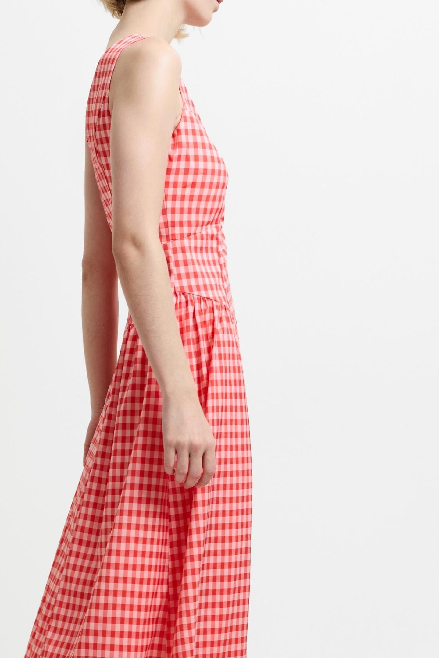 SHEILA VOLUMINOUS MIDI DRESS WATERMELON RED 3