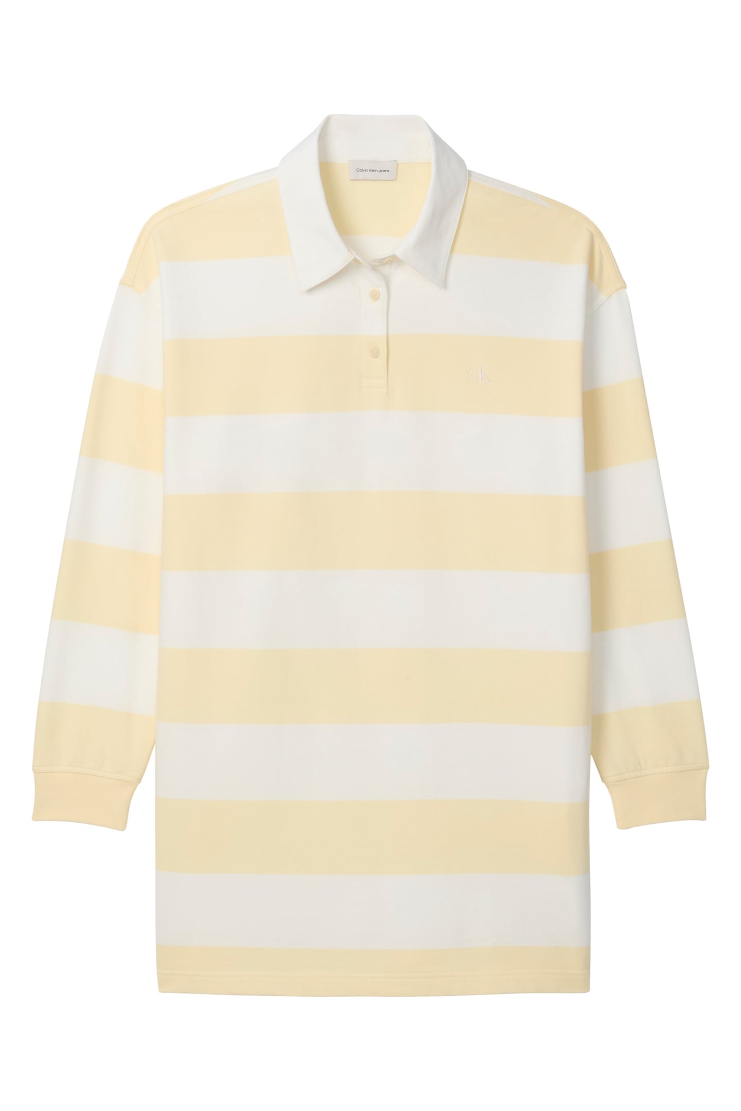 LS VARSITY STRIPE DRESS SNOW WHITE STRIPE 4