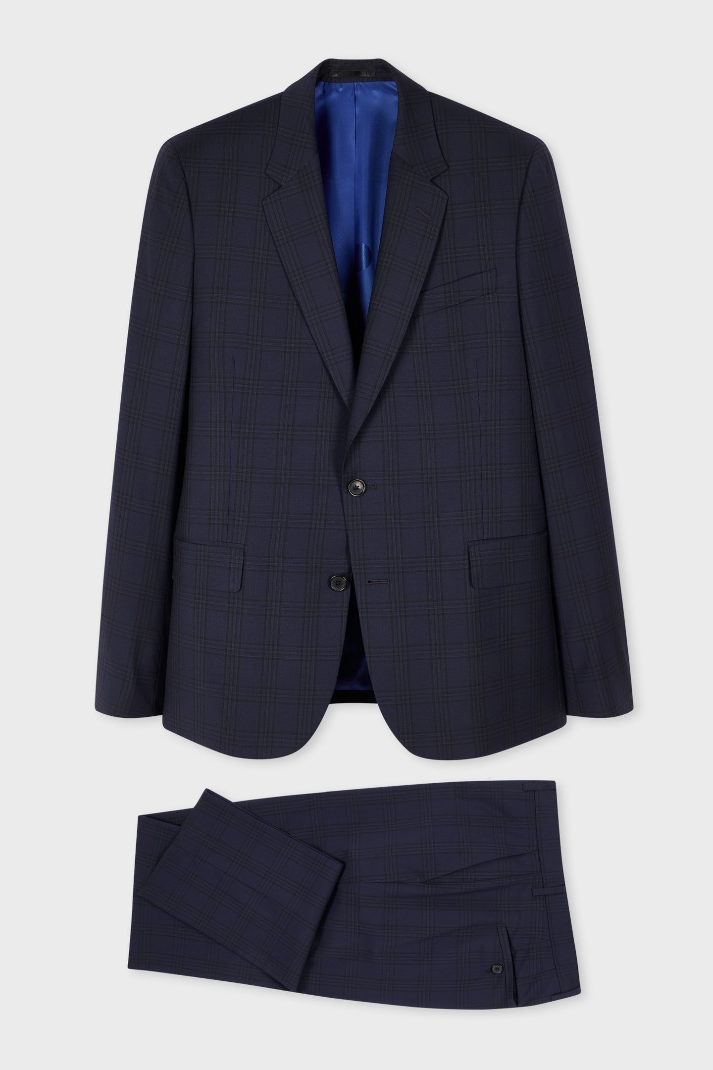 MENS TAILORED FIT 2BTN SUIT VERY DARK NAVY 5