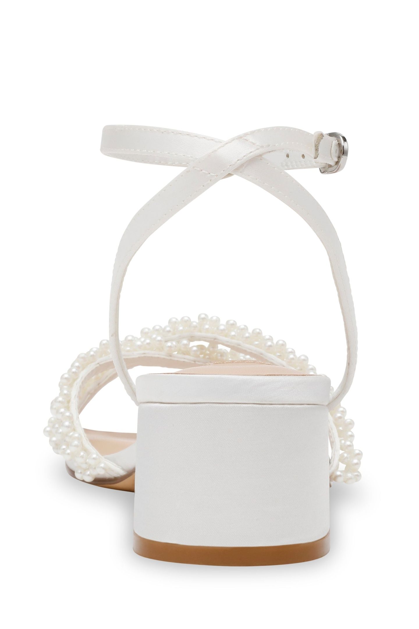 GABBY-P SANDALS IVORY SATIN 5