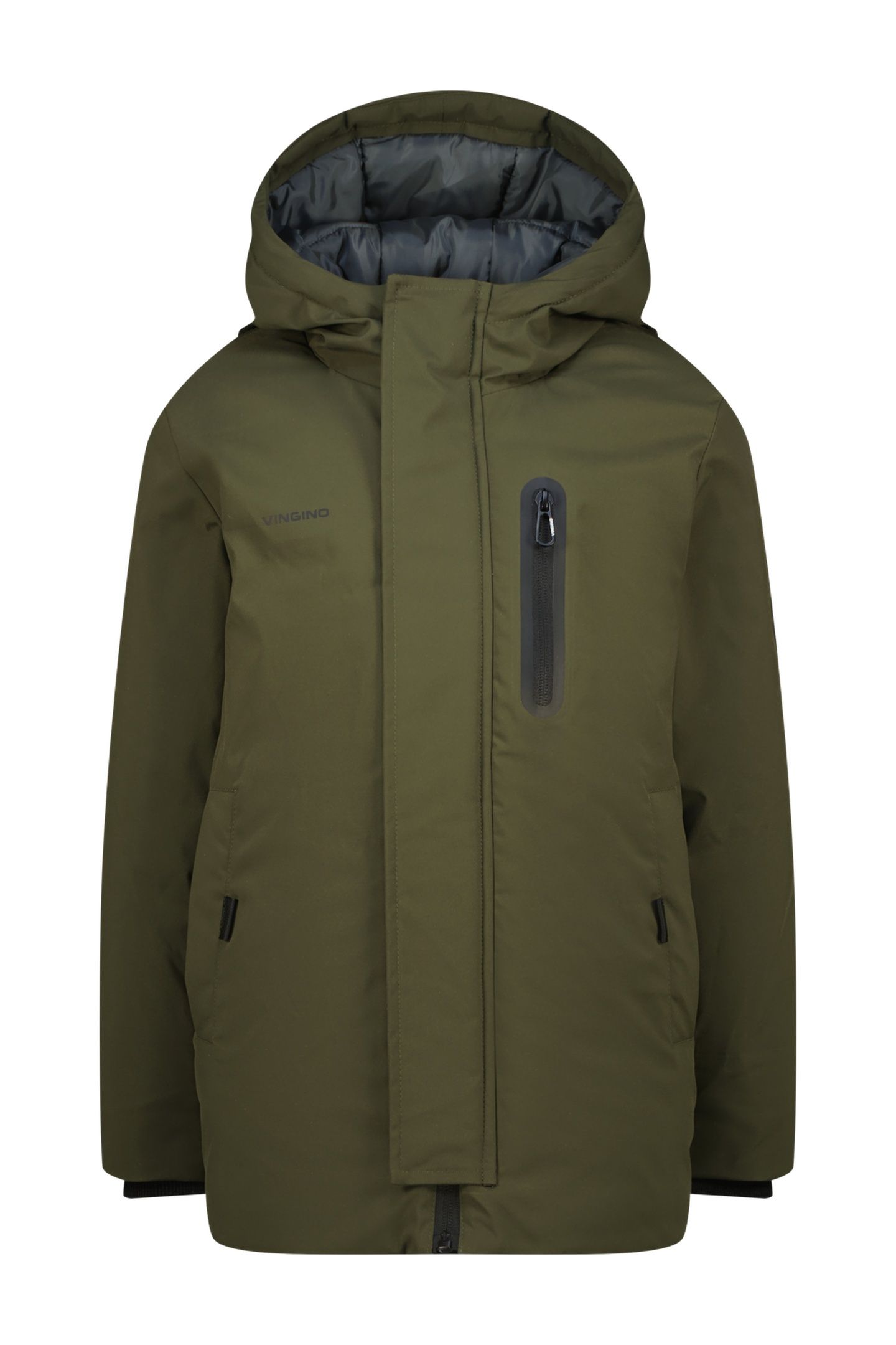 BOYS TELDO JACKET OUTDOOR DARK ARMY GREEN 4