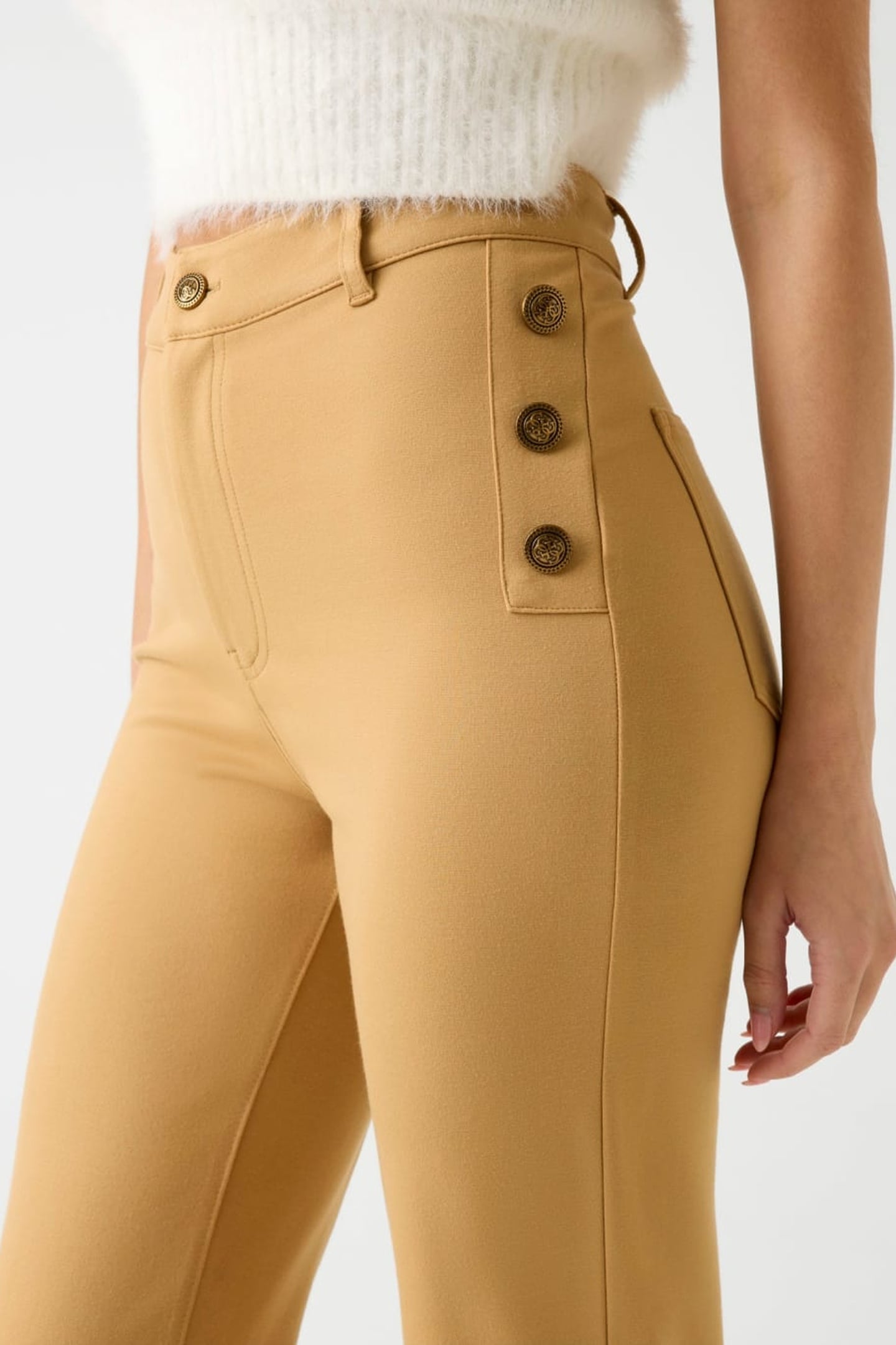 CHRISSY FLARE PANTS KHAKI TAN 5