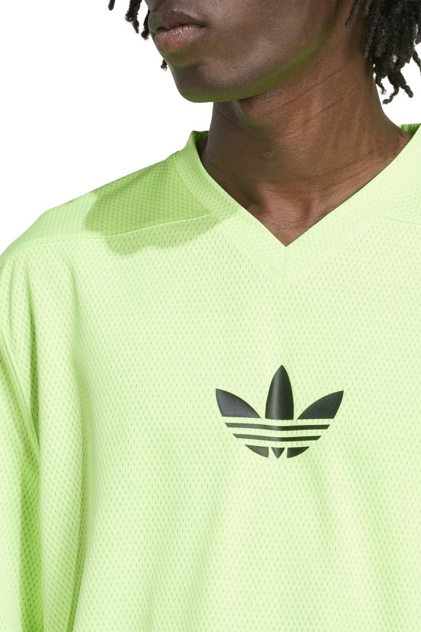 UNISEX MESH LS SIGNAL GREEN 4