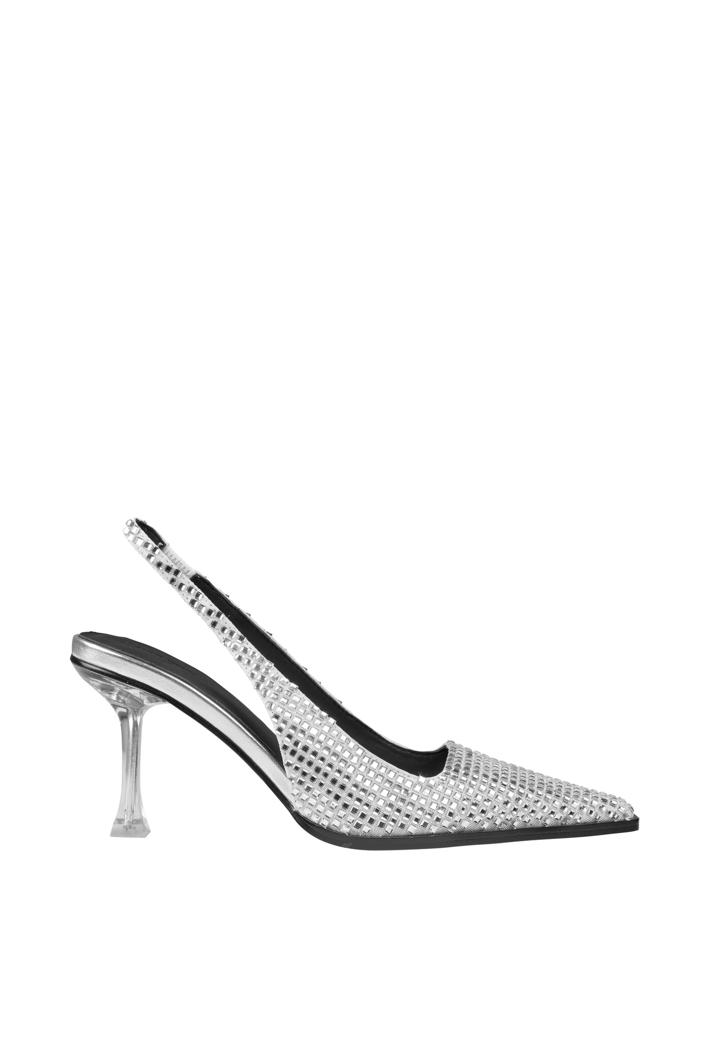 EIFFEL MIRROR METAL CAP SLING BACK SILVER 1
