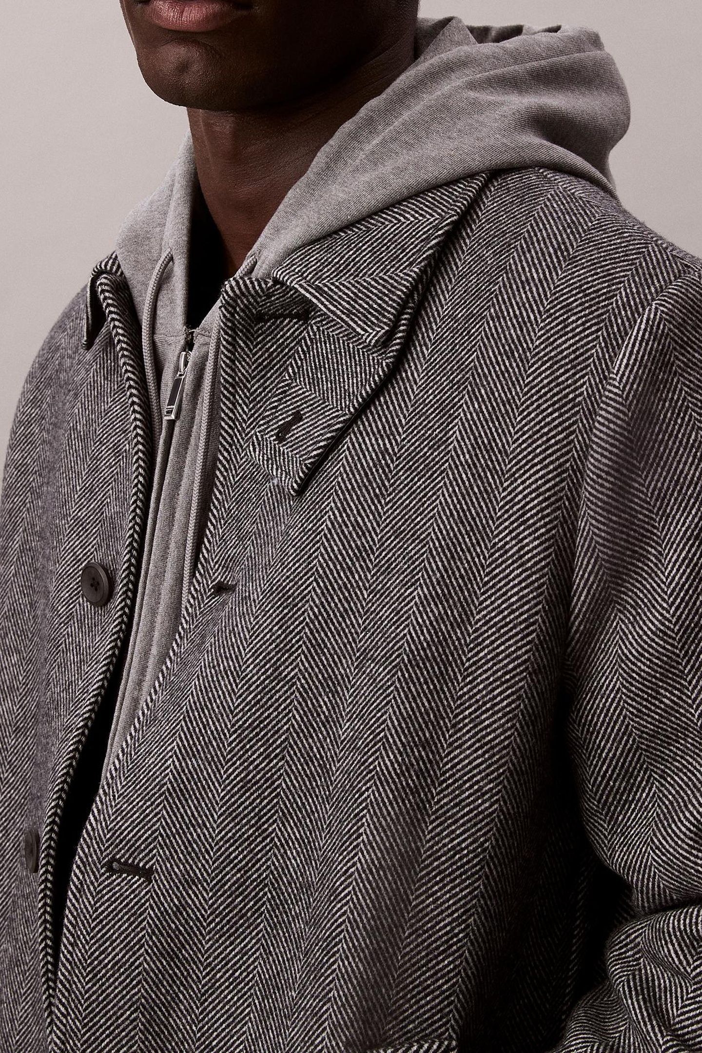 LS TECH WOOL BLEND COAT BLACK 7