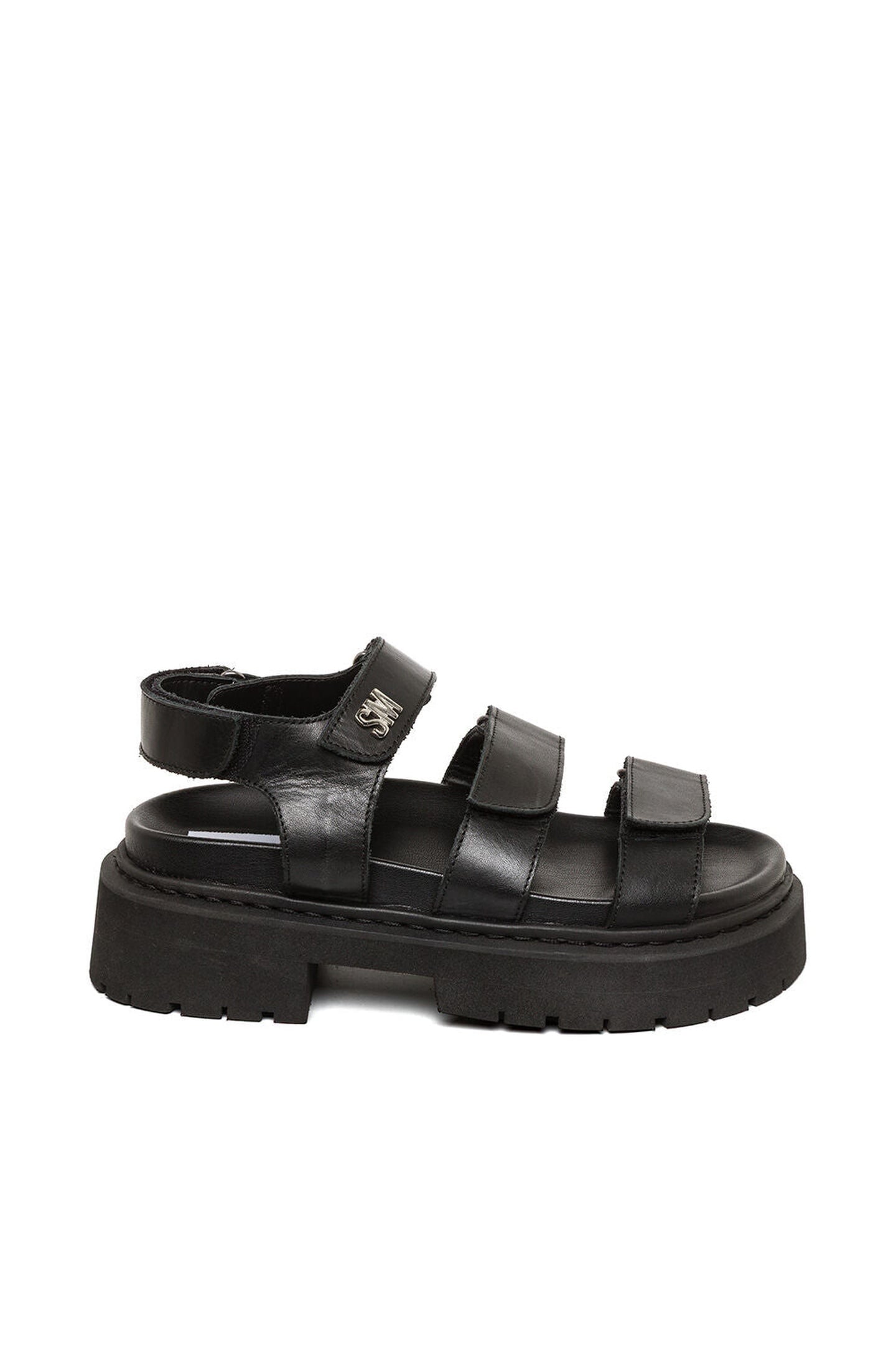 GLORIAS SANDALS BLACK LEATHER 1