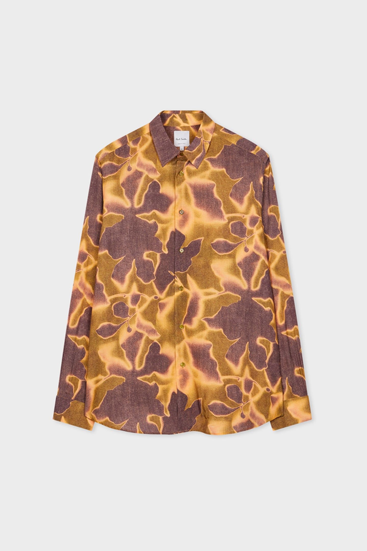 MENS S/C REGULAR FIT SHIRT YELLOW 5