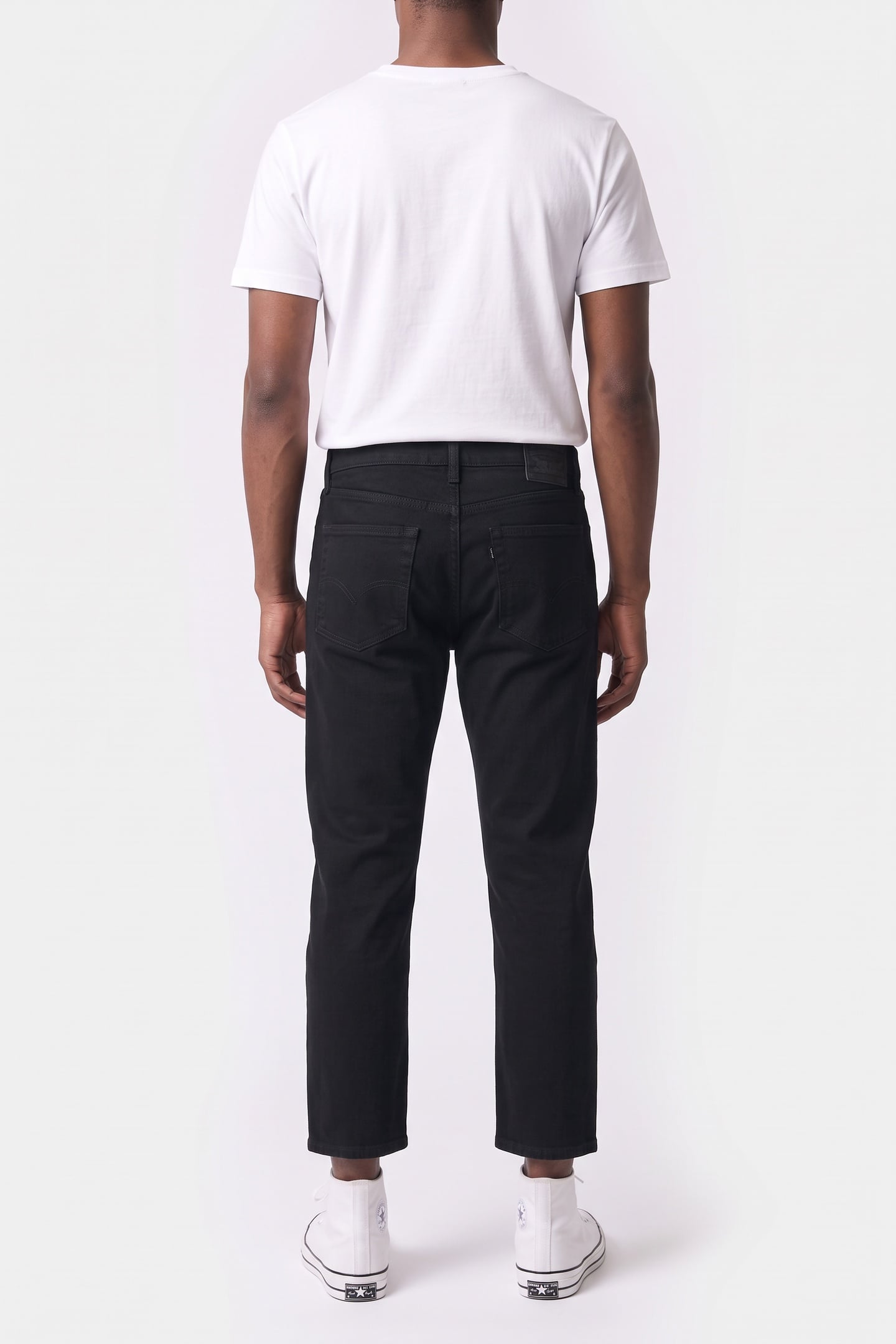 EDDIE REGULAR CROP FIT DENIM BLACK 2