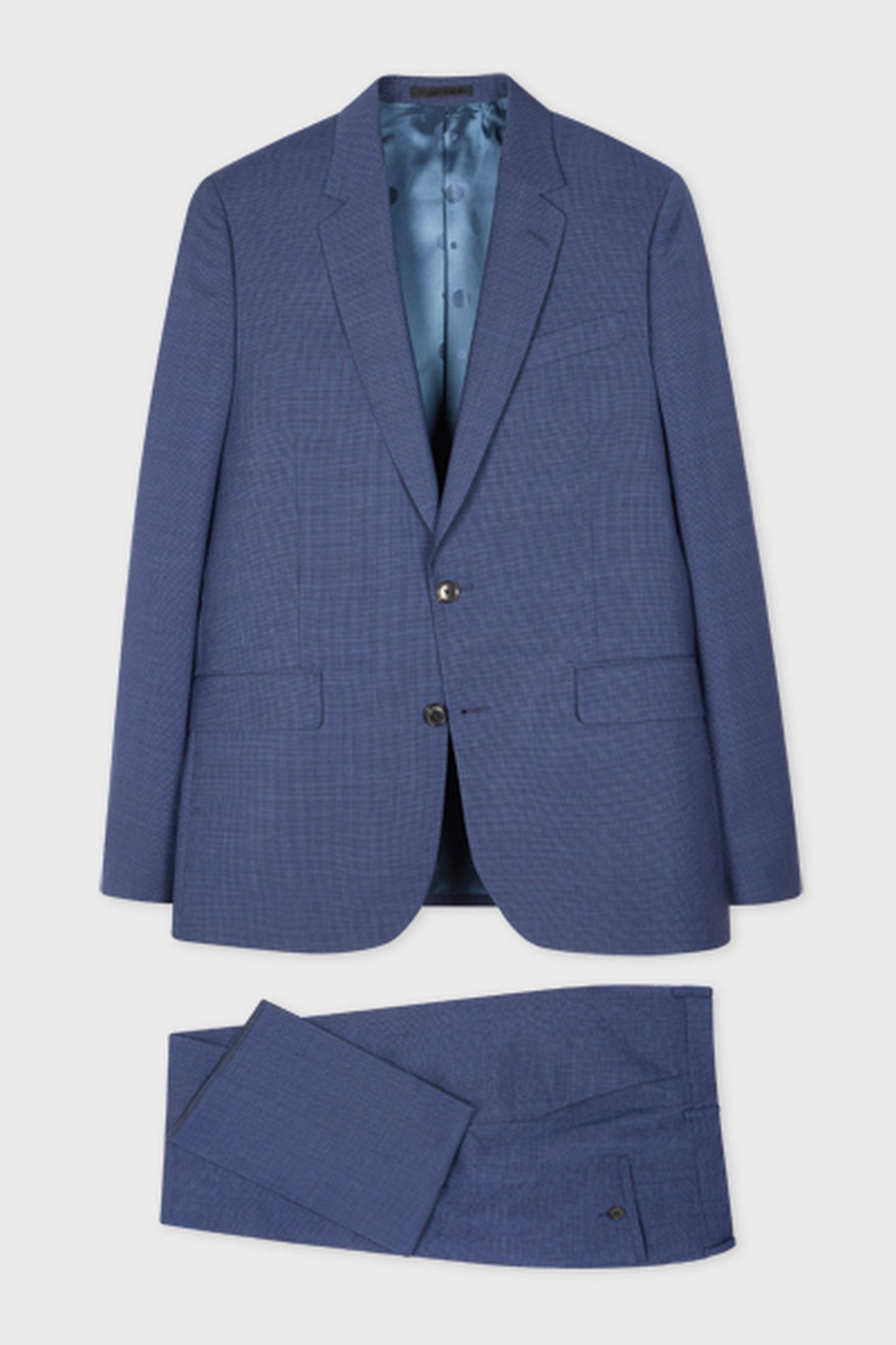 MENS TAILORED FIT 2 BUTTON SUIT INKY BLUE 3