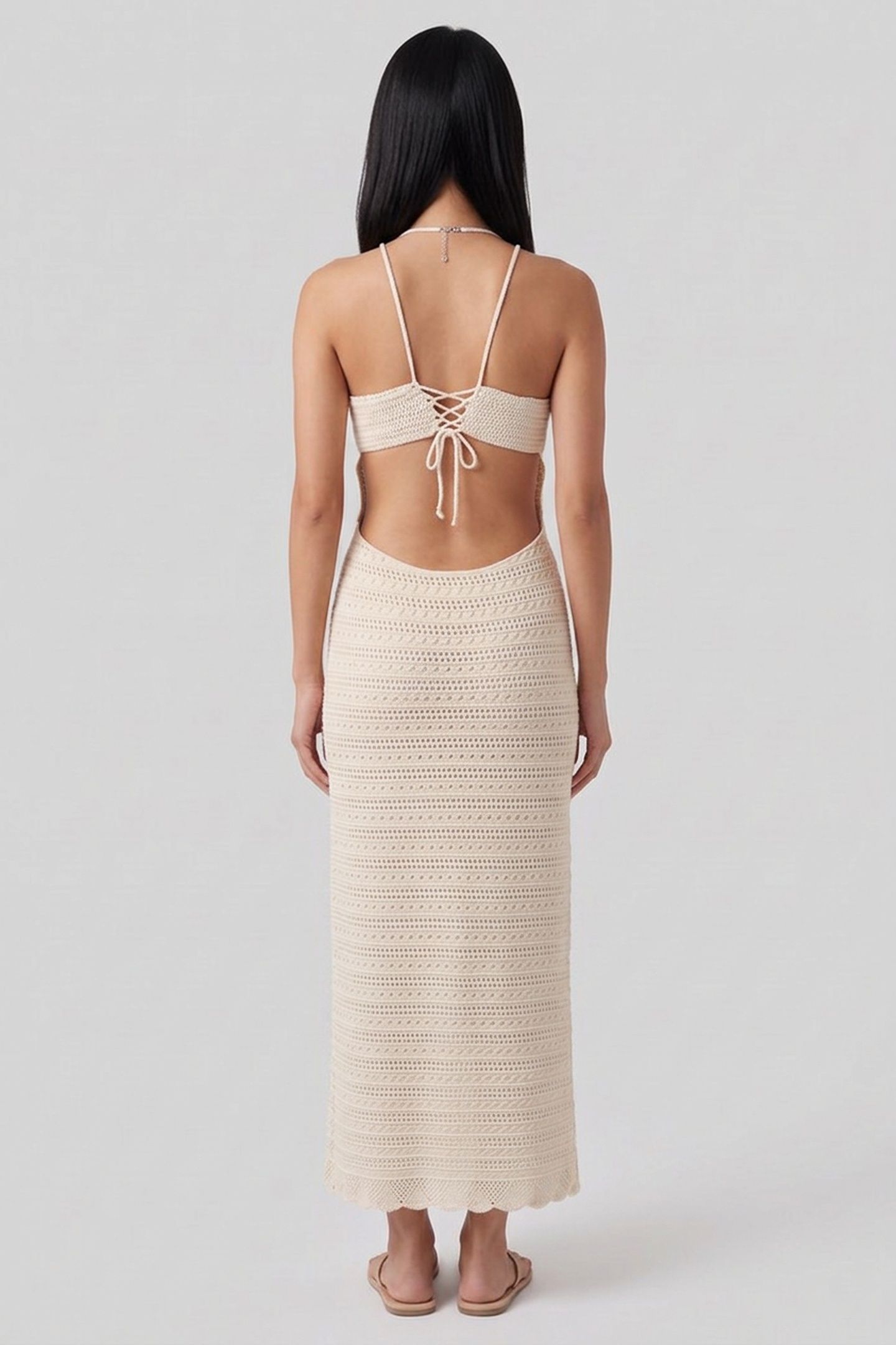 LONG DRESS ECRU 2
